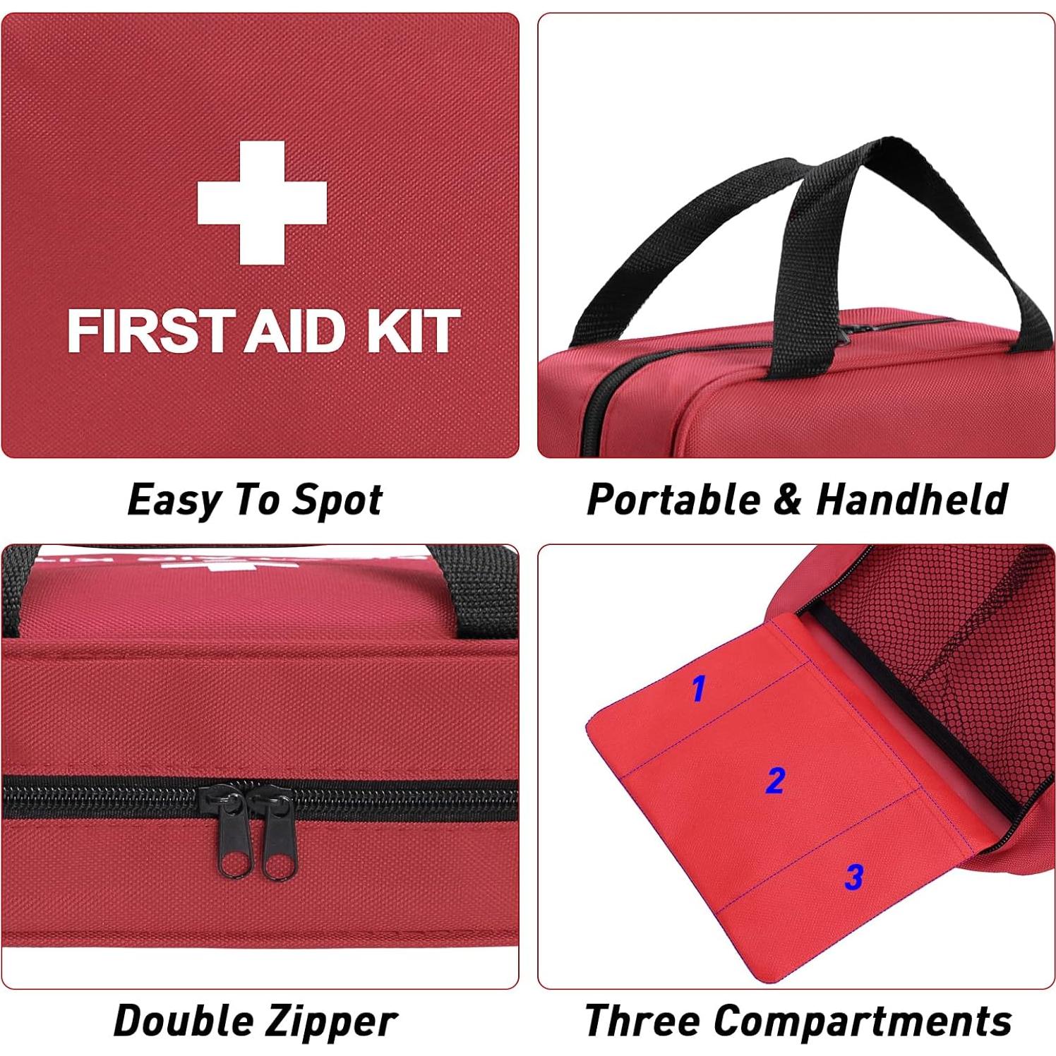 Bolsa de Primeros Auxilios Vacía ICIMBI Roja 25.8x23.7 cm