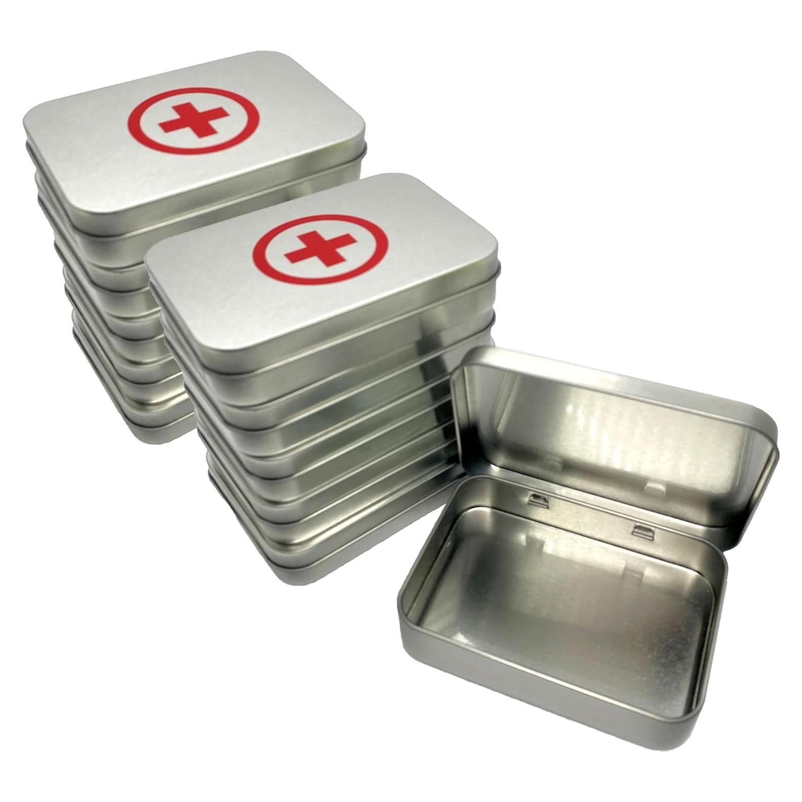 Kit de Primeros Auxilios Genérico 10 PCS Caja de Metal Impermeable