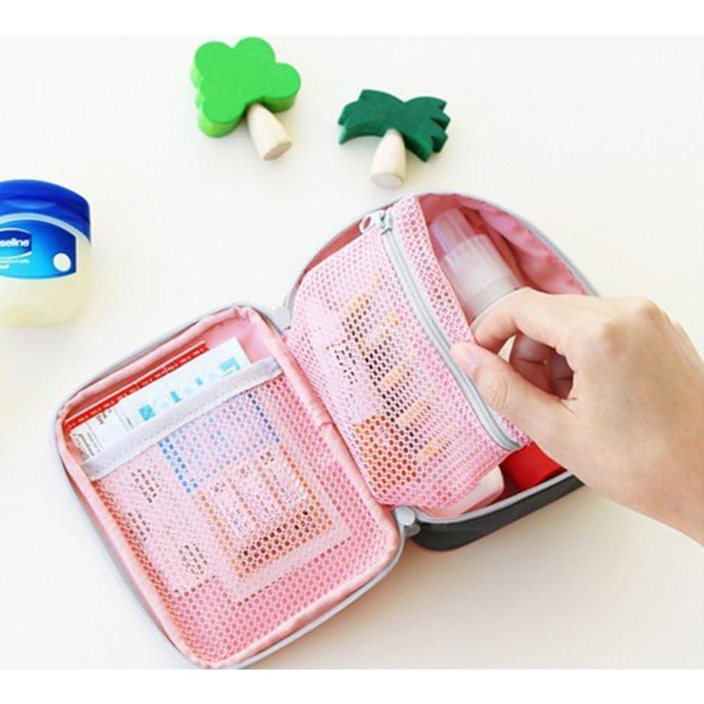 Kit de Primeros Auxilios Portátil Rosa Weicoca Mini 14x11cm