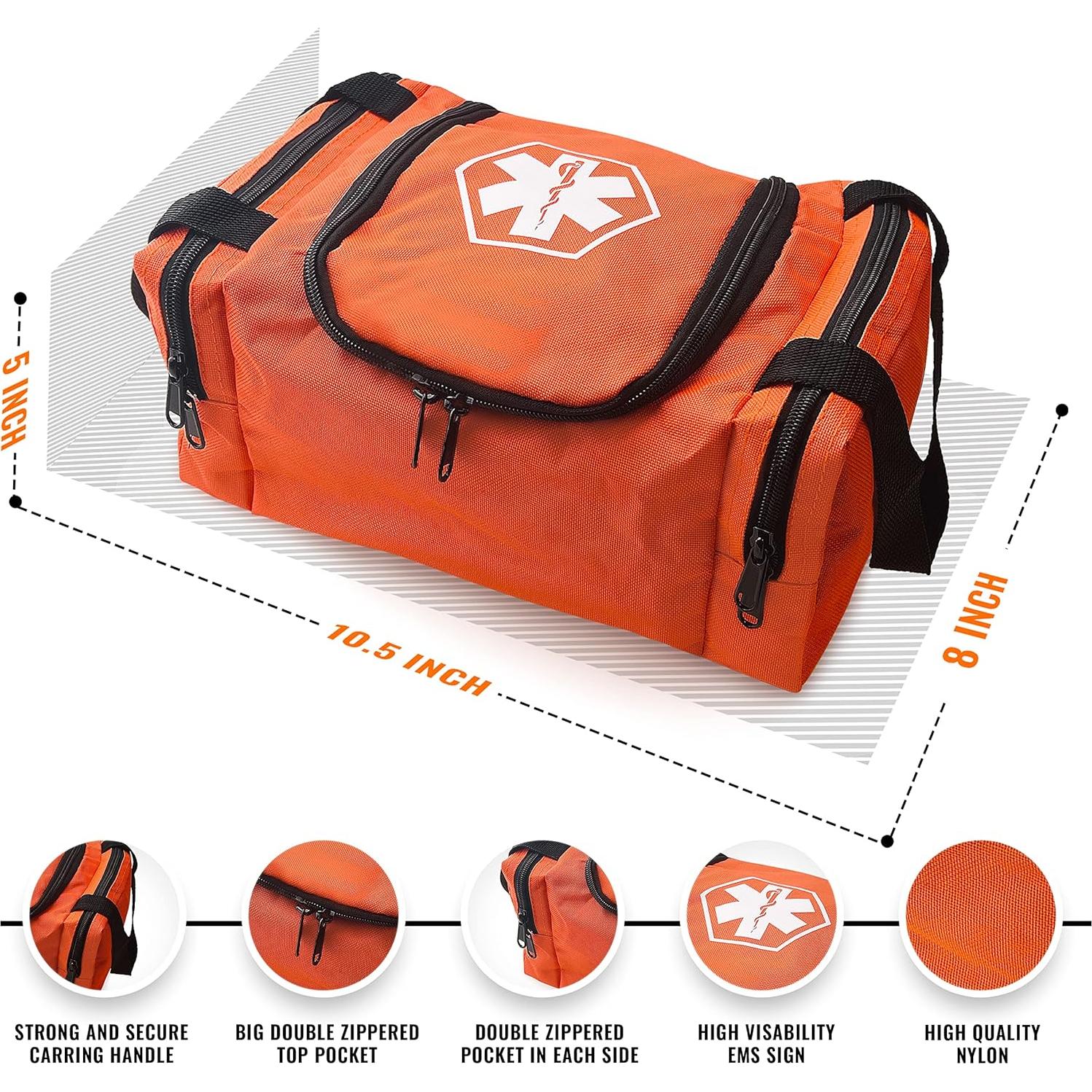Bolsa de Trauma Médica ASA TECHMED Naranja 26.67x20.32x12.7 cm