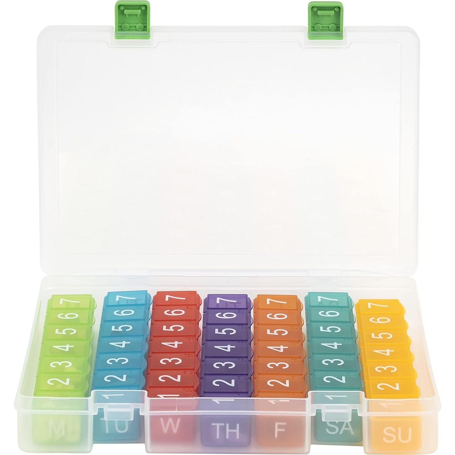 Organizador Semanal de Pastillas e-Pill 7x7 Multicolor