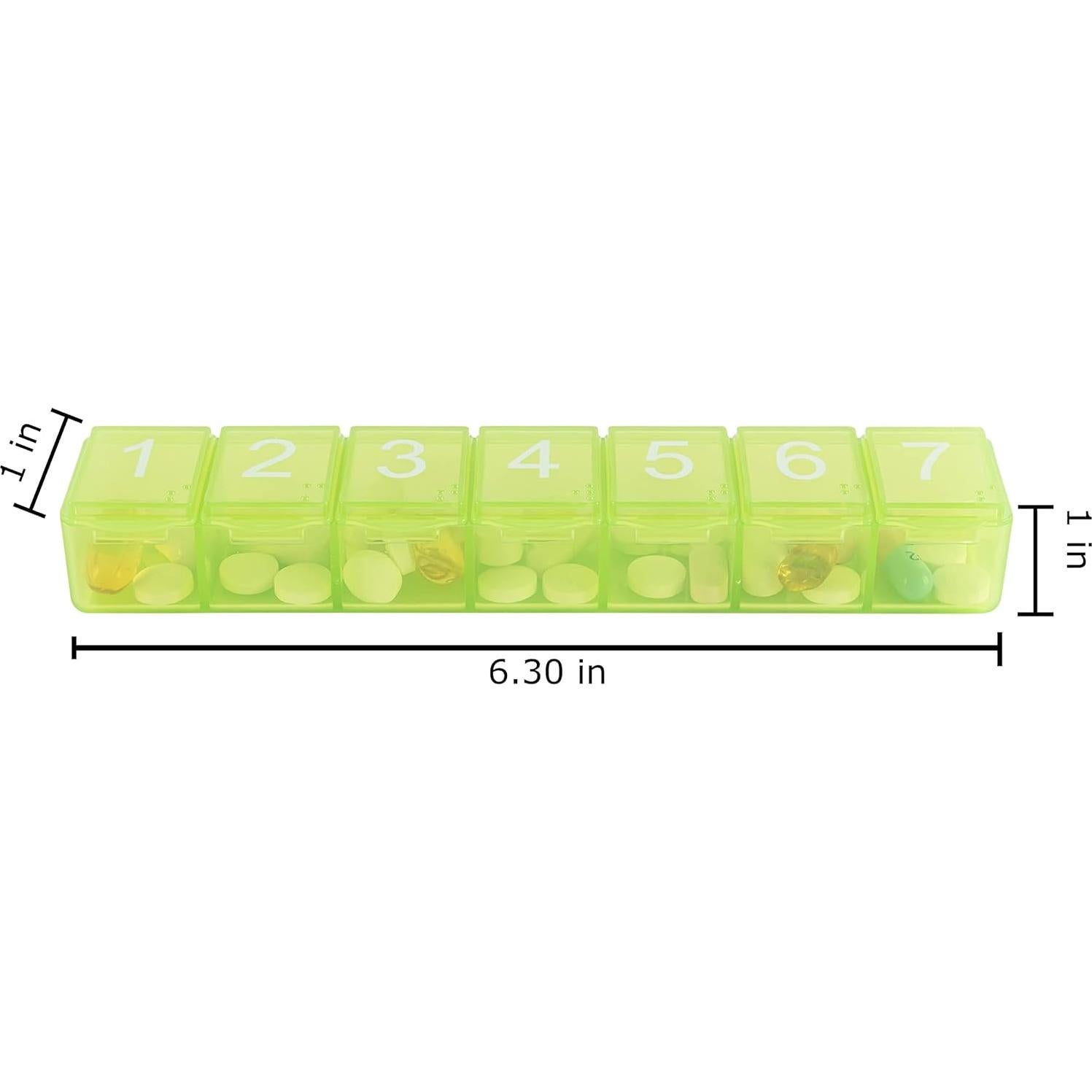 Organizador Semanal de Pastillas e-Pill 7x7 Multicolor