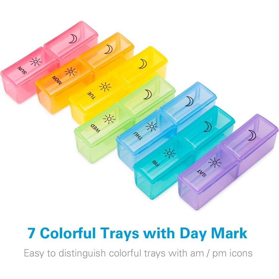 Organizador de Pastillas BUG HULL Semanal Grande 8 Piezas