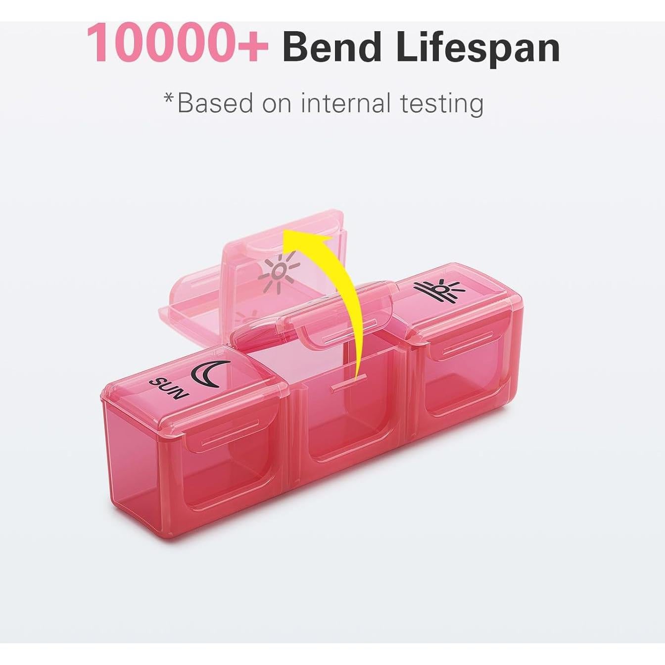 Organizador de Pastillas BUG HULL 3 Veces al Día Arcoíris