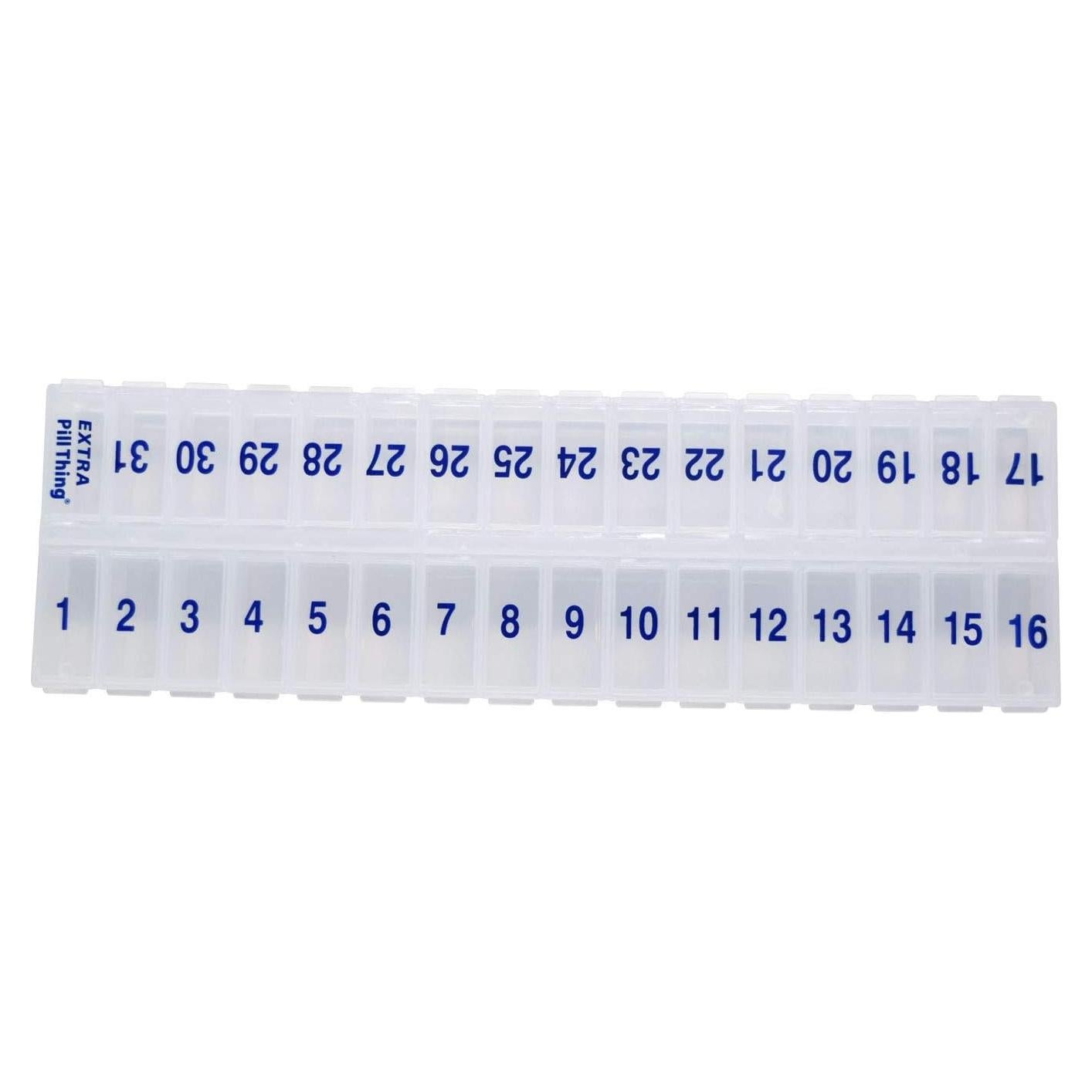 Organizador de Pastillas Mensual Pill Thing - 31 Compartimentos Grandes