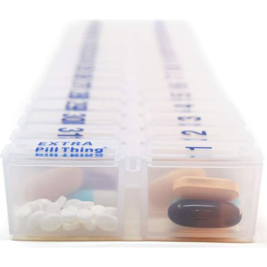 Organizador de Pastillas Mensual Pill Thing - 31 Compartimentos Grandes