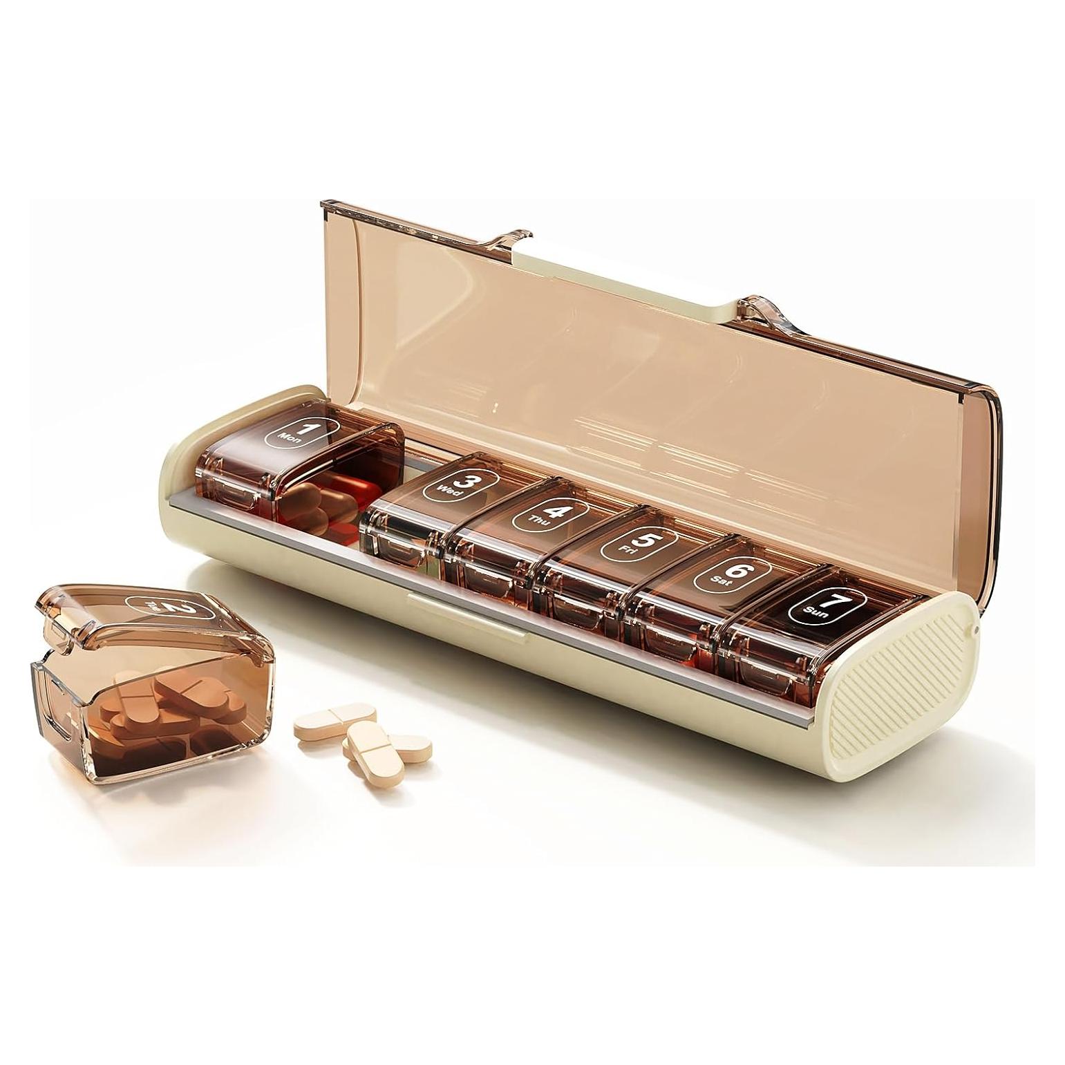 Organizador Semanal de Pastillas ZHIYES 7 Días a Prueba de Humedad