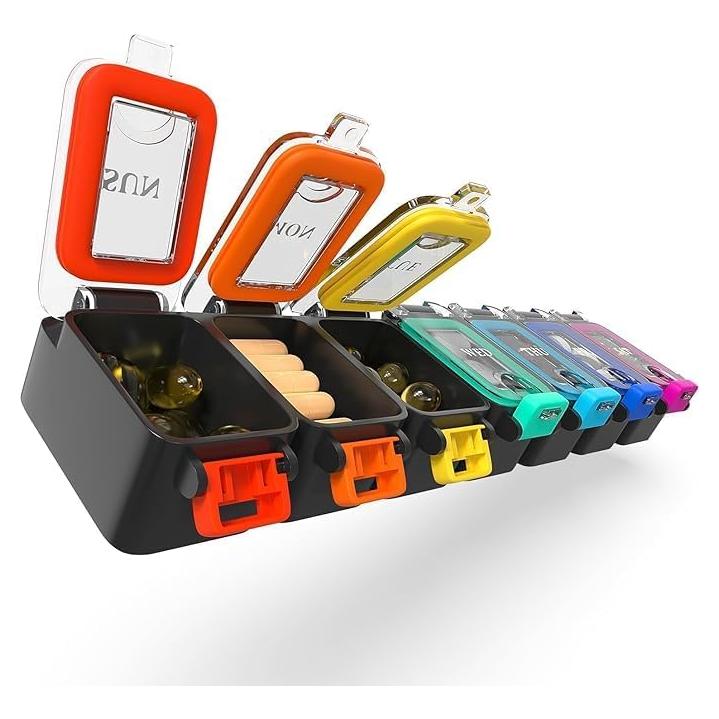 Organizador Semanal de Pastillas Bexeen 7 Días Impermeable