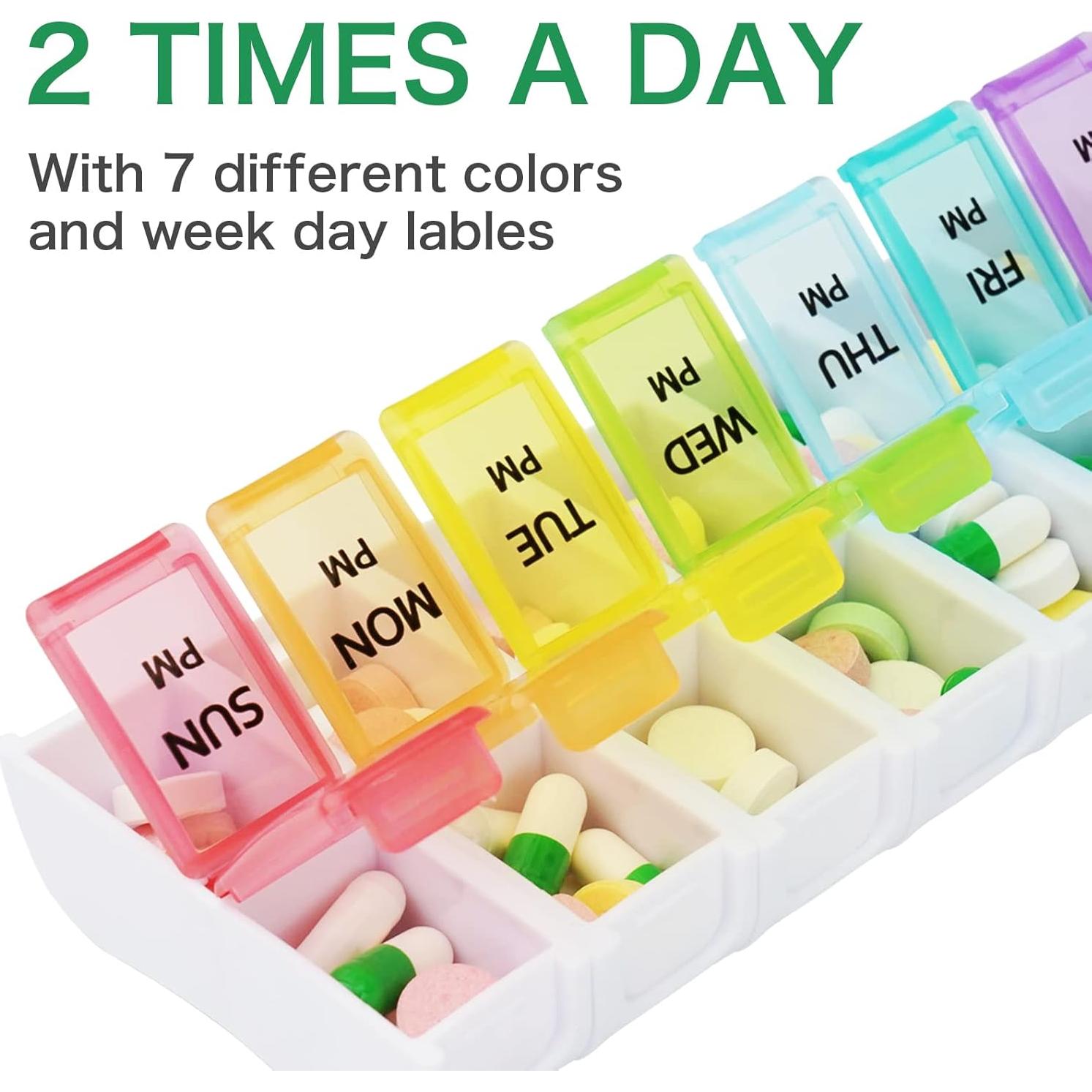 Organizador de Pastillas DailyRest Semanal AM PM 7 Días