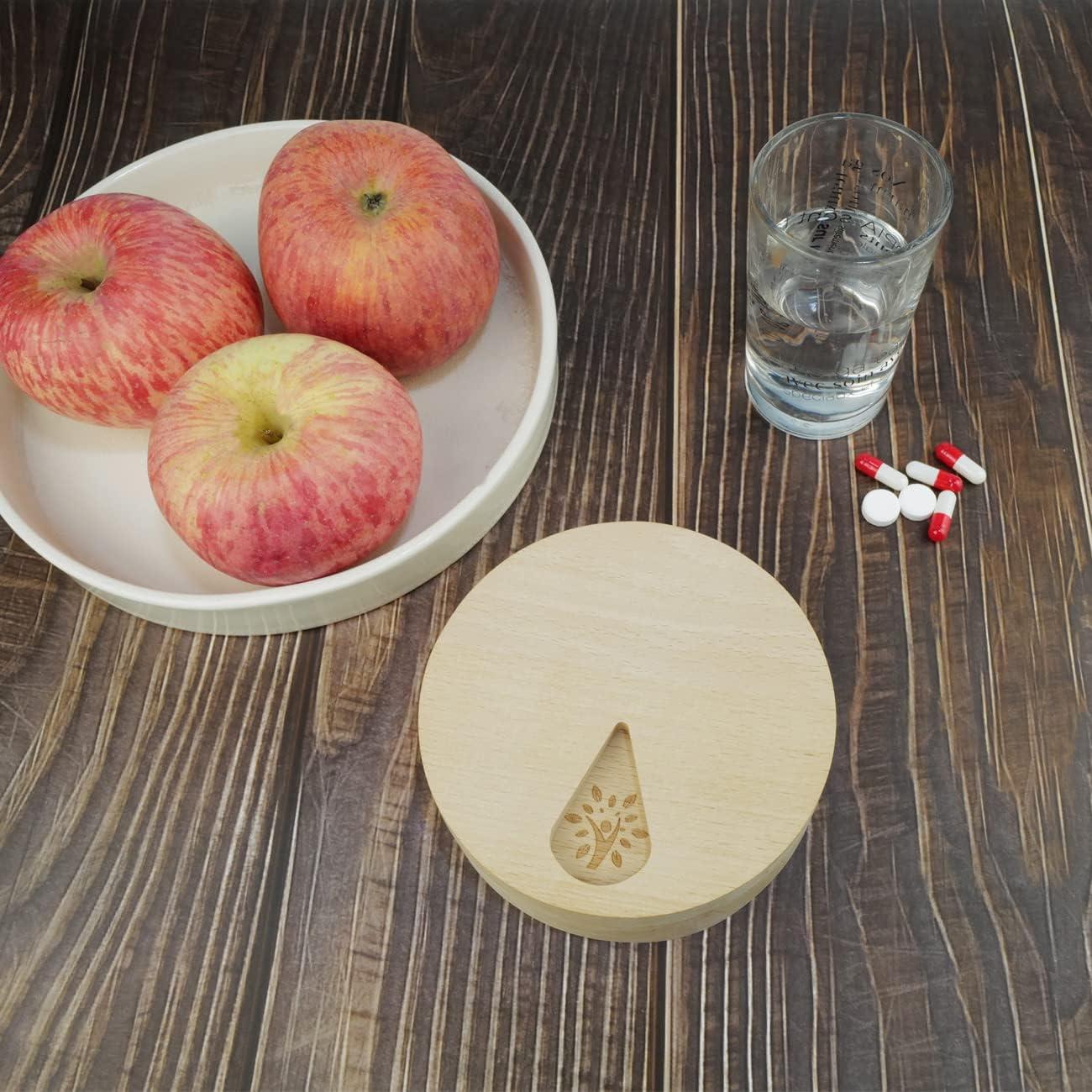 Organizador Semanal de Pastillas de Madera CHIEMOT 7 Días