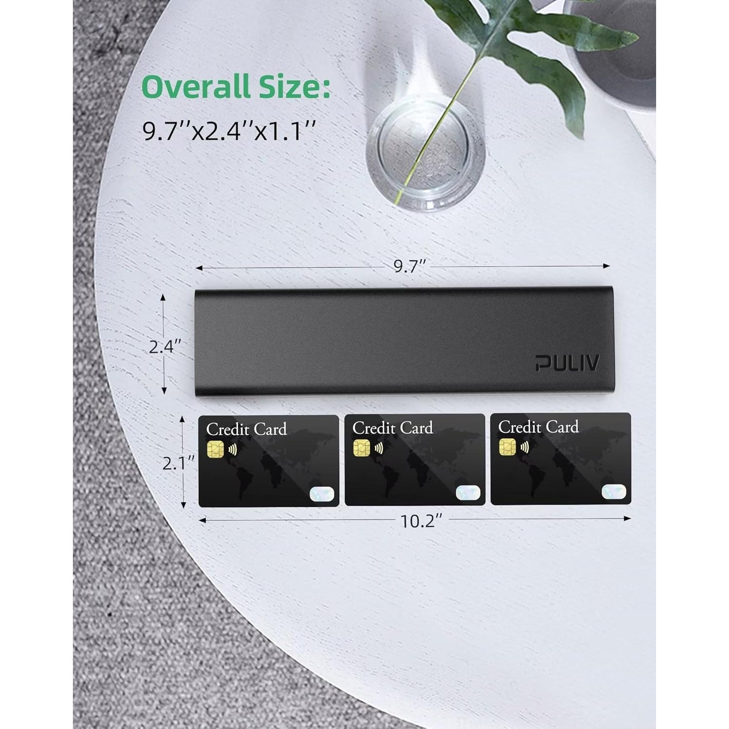 Organizador de Pastillas Semanal PULIV Dual Negro 7 Días