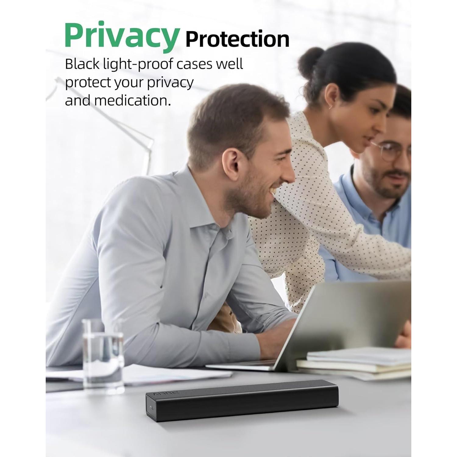 Organizador de Pastillas Semanal PULIV Dual Negro 7 Días