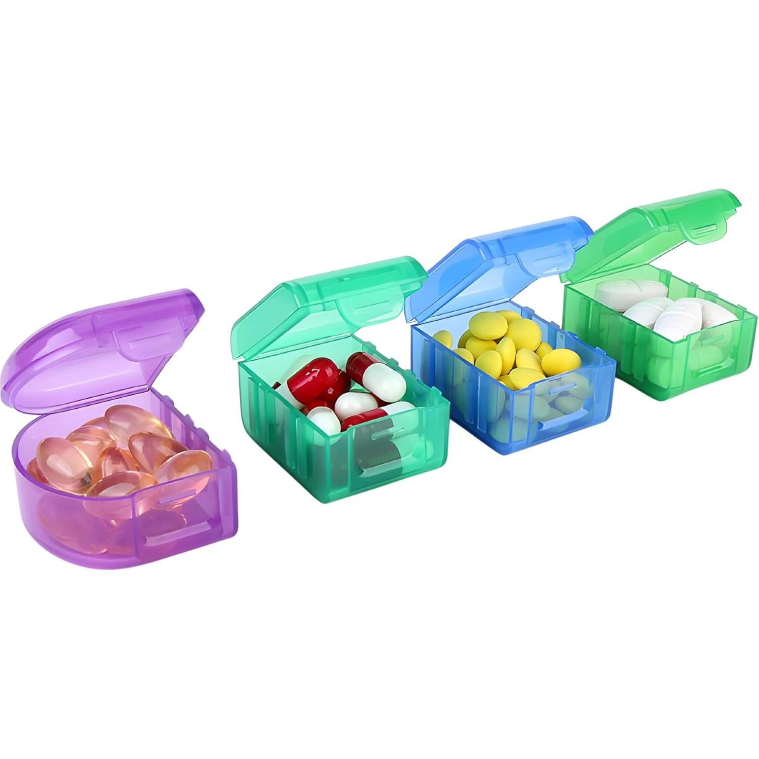 Organizador de Pastillas Semanal RSWHYY Multicolor 7 Días