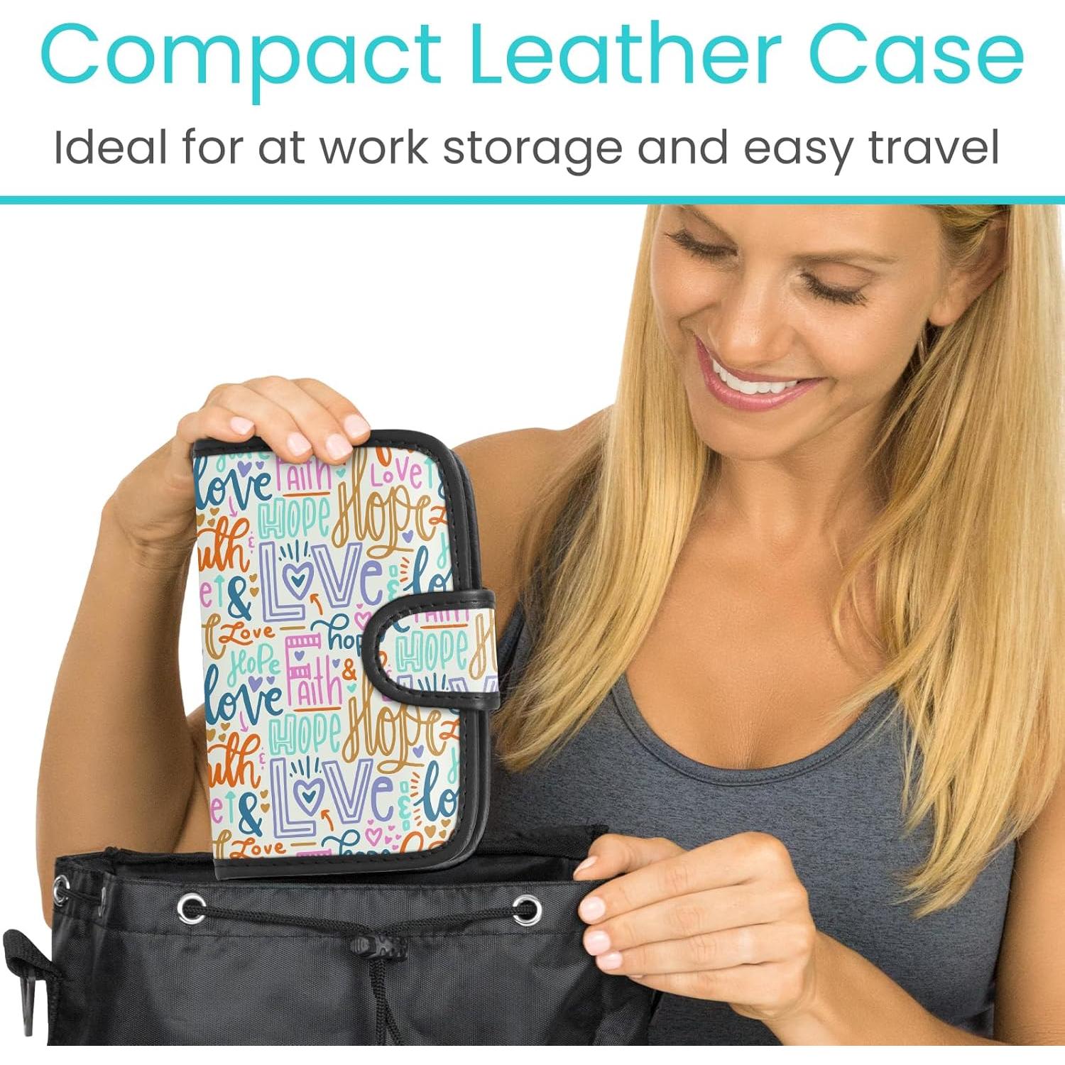 Organizador Semanal de Pastillas Vive - Estuche de Cuero 7 Cajas