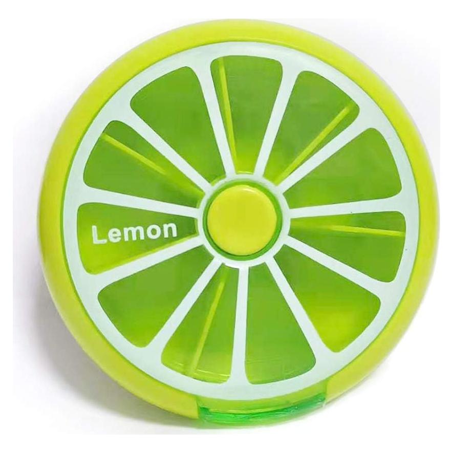 Organizador de Pastillas Semanal INVODA Limón - 7 Compartimentos