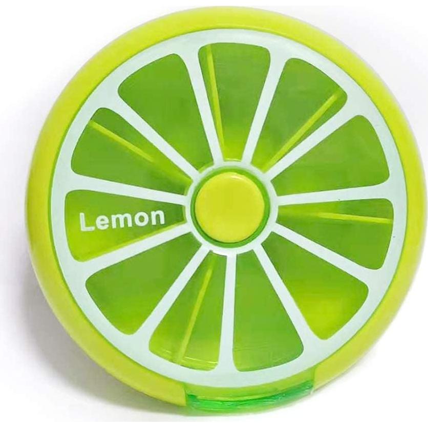 Organizador de Pastillas Semanal INVODA Limón - 7 Compartimentos