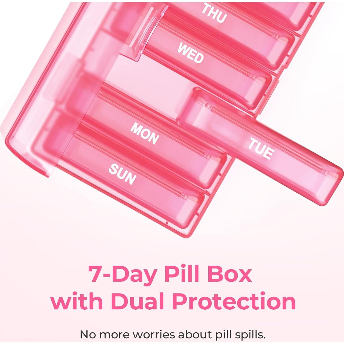 Organizador de Pastillas Semanal AUVON Grande 7 Días BPA