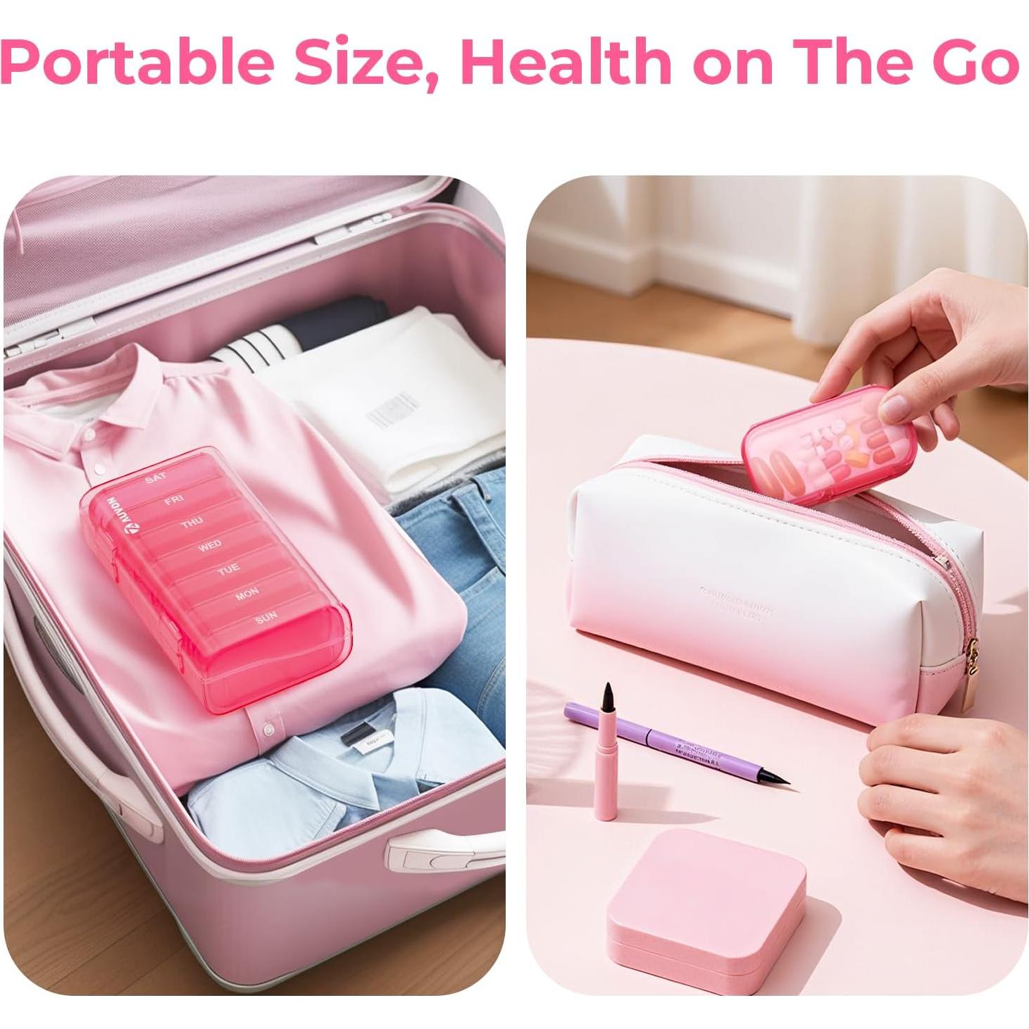 Organizador de Pastillas Semanal AUVON Grande 7 Días BPA