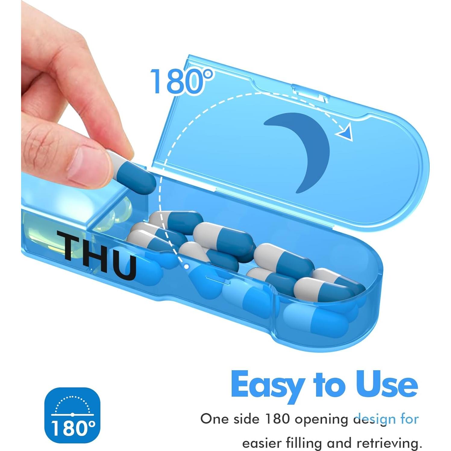 Organizador Semanal de Pastillas Funck AM PM 7 Días Portátil