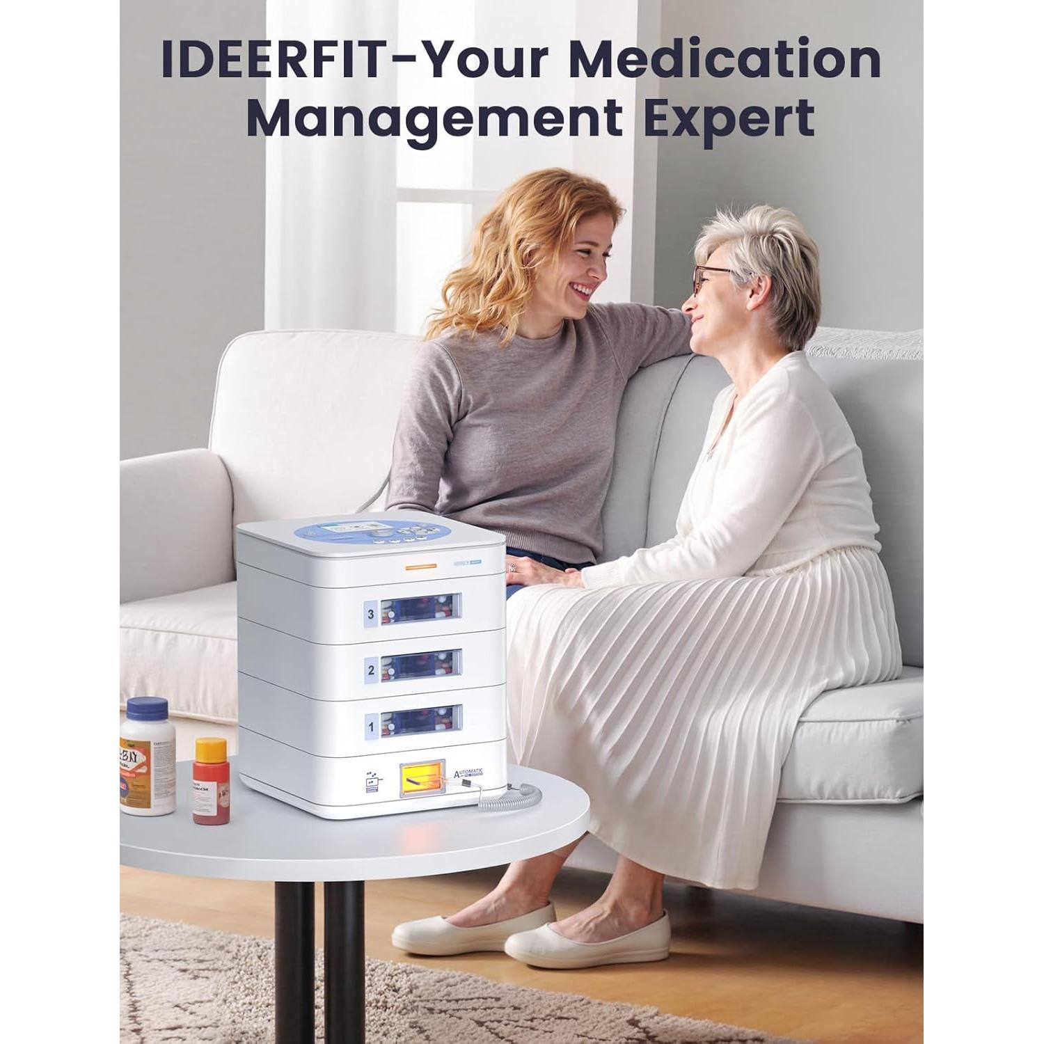 Dispensador Automático de Pastillas Ideerfit 3 Bandejas LCD