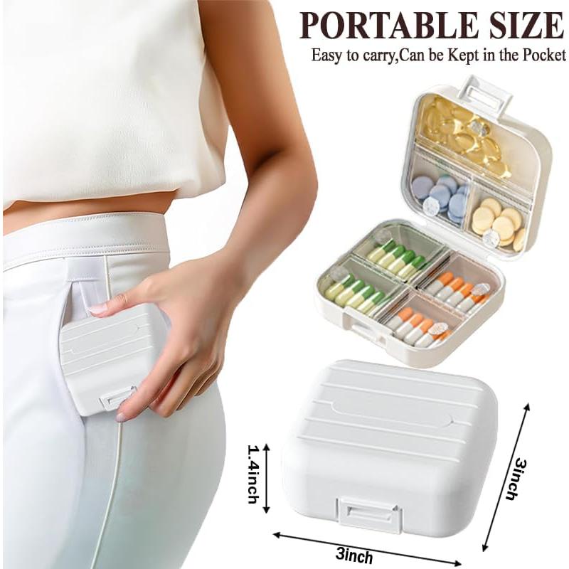 Organizador de Pastillas de Viaje BOBOAR con 7 Compartimentos