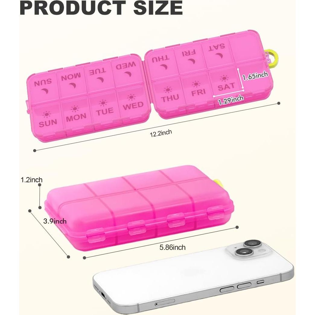 Organizador de Pastillas SESIIduo Semanal AM PM 14.9x9.9cm