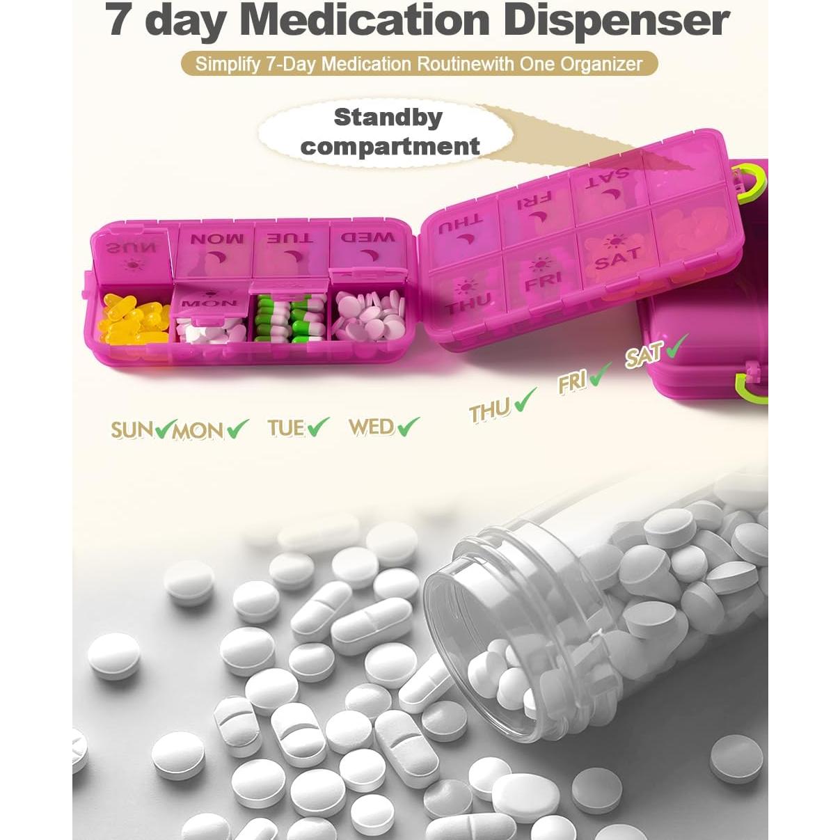 Organizador de Pastillas SESIIduo Semanal AM PM 14.9x9.9cm