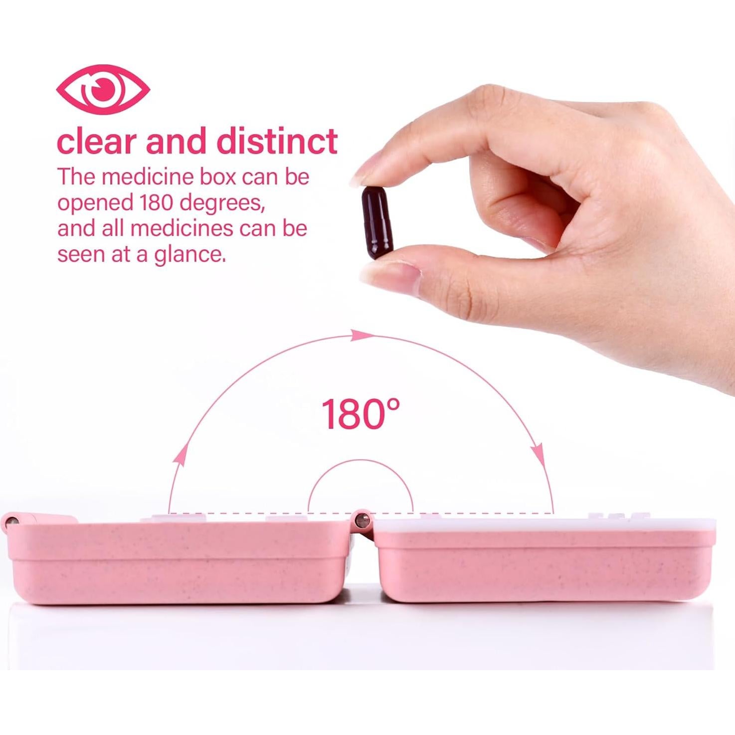 Organizador de Pastillas BUKACHE 9 Compartimentos Gris