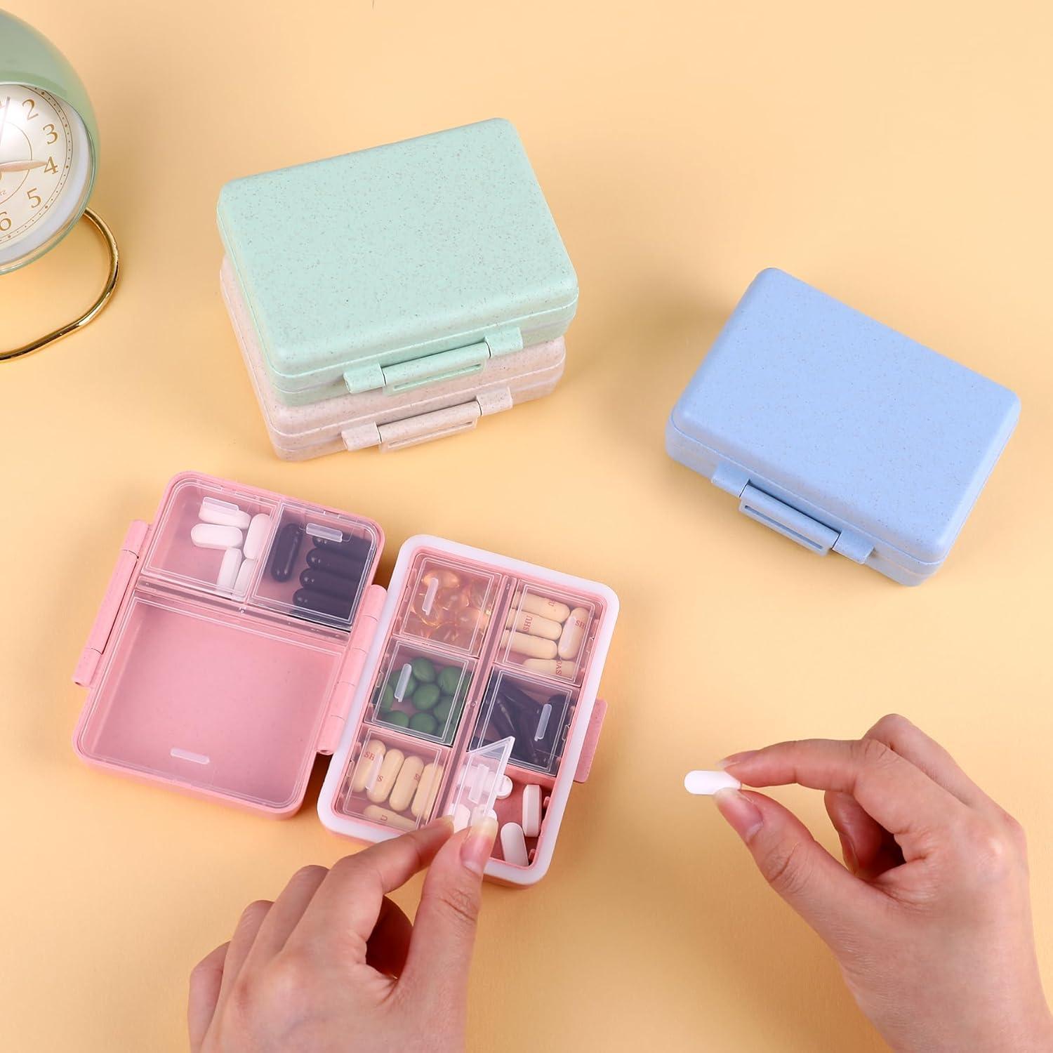 Organizador de Pastillas BUKACHE 9 Compartimentos Gris