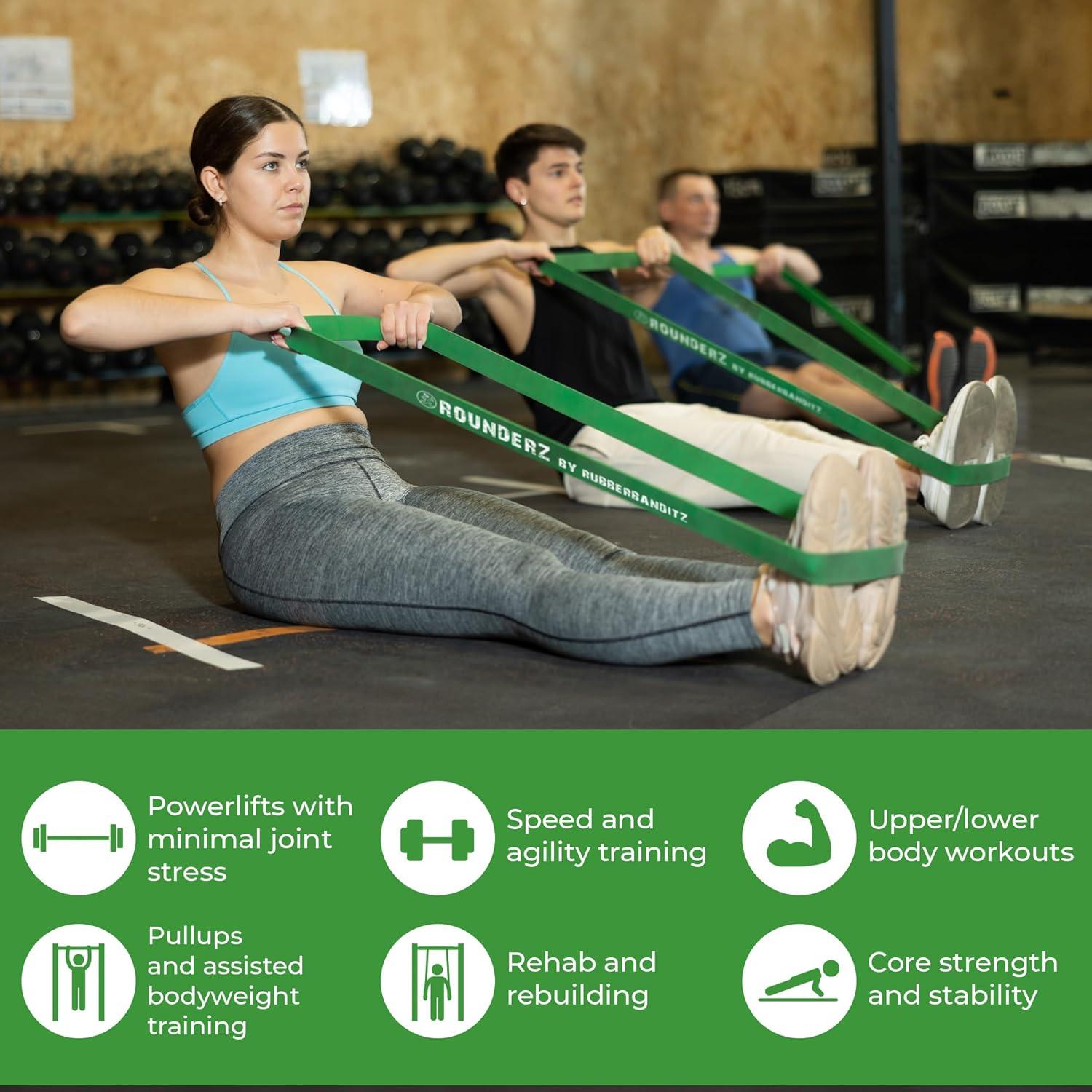 Banda de Resistencia Rubberbanditz 41" Rojo - 8 Niveles de Fuerza