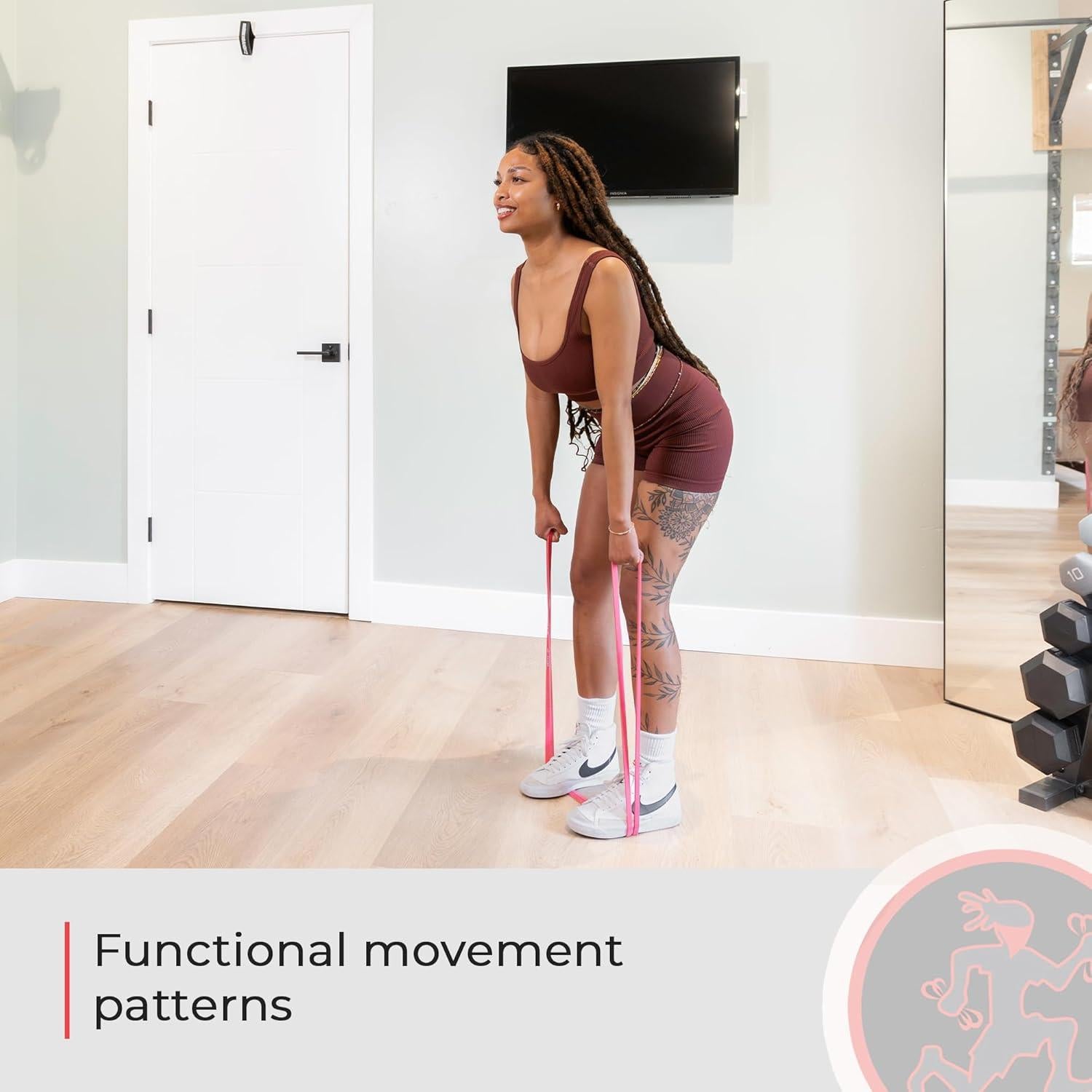 Banda de Resistencia Rubberbanditz 41" Rojo - 8 Niveles de Fuerza