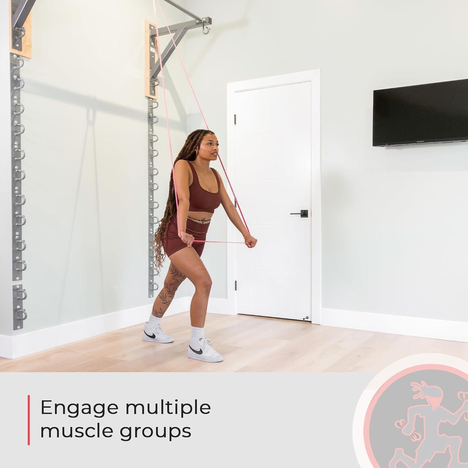 Banda de Resistencia Rubberbanditz 41" Rojo - 8 Niveles de Fuerza