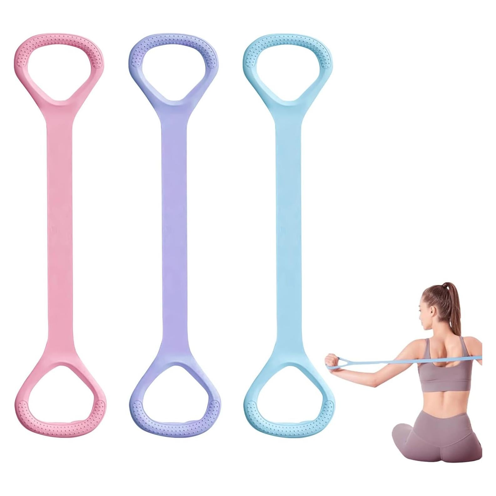Bandas de Resistencia en Figura 8 qiyeyeye para Yoga y Pilates