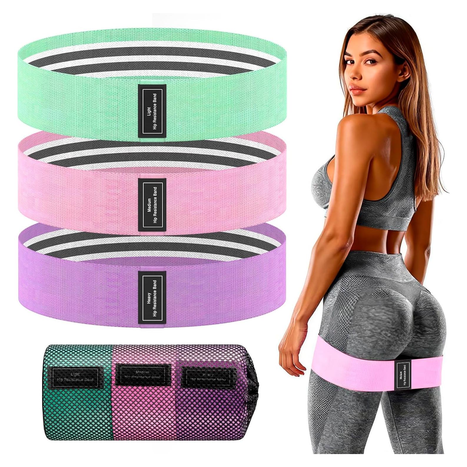 Bandas de Resistencia ZENO 3 Niveles Antideslizantes para Fitness