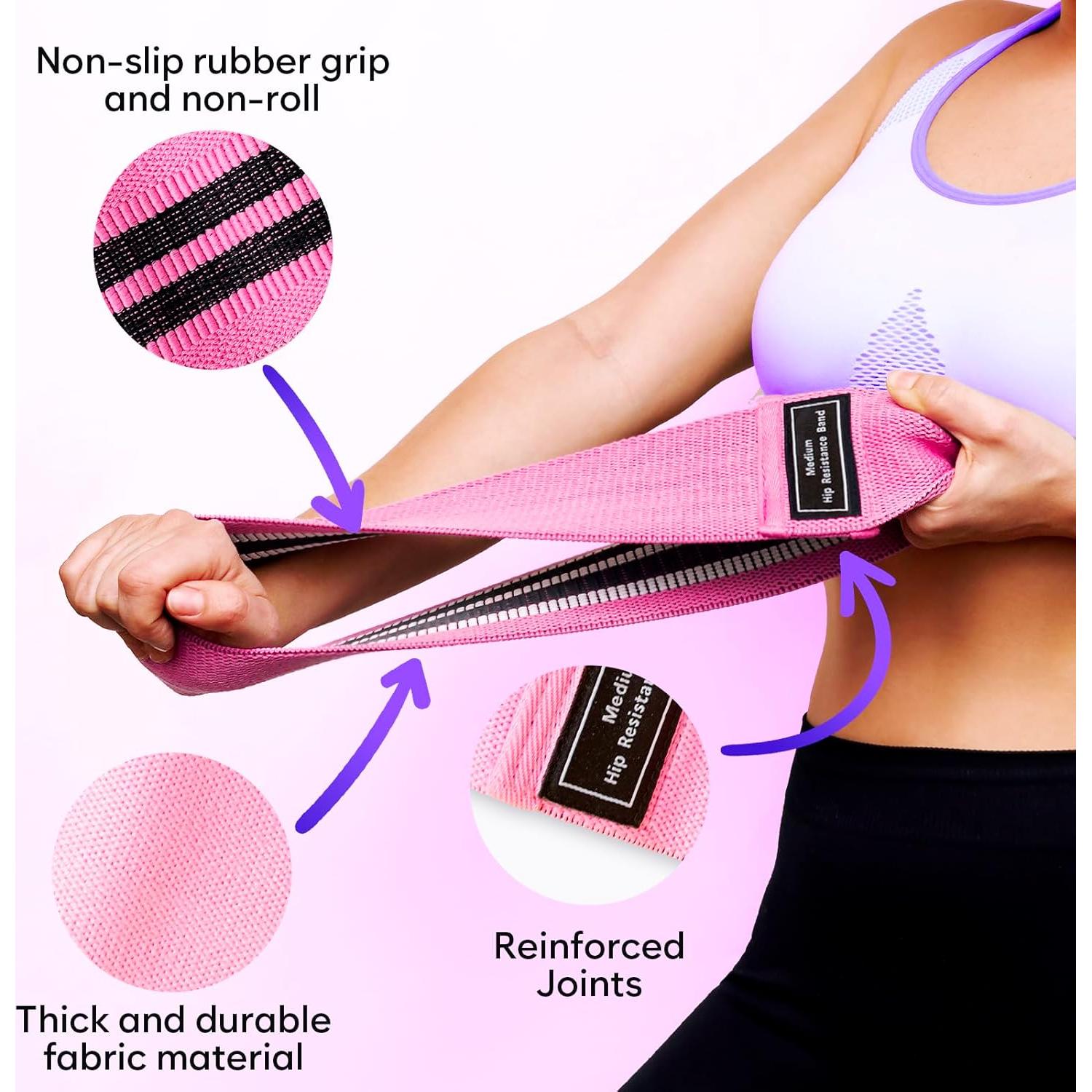 Bandas de Resistencia ZENO 3 Niveles Antideslizantes para Fitness