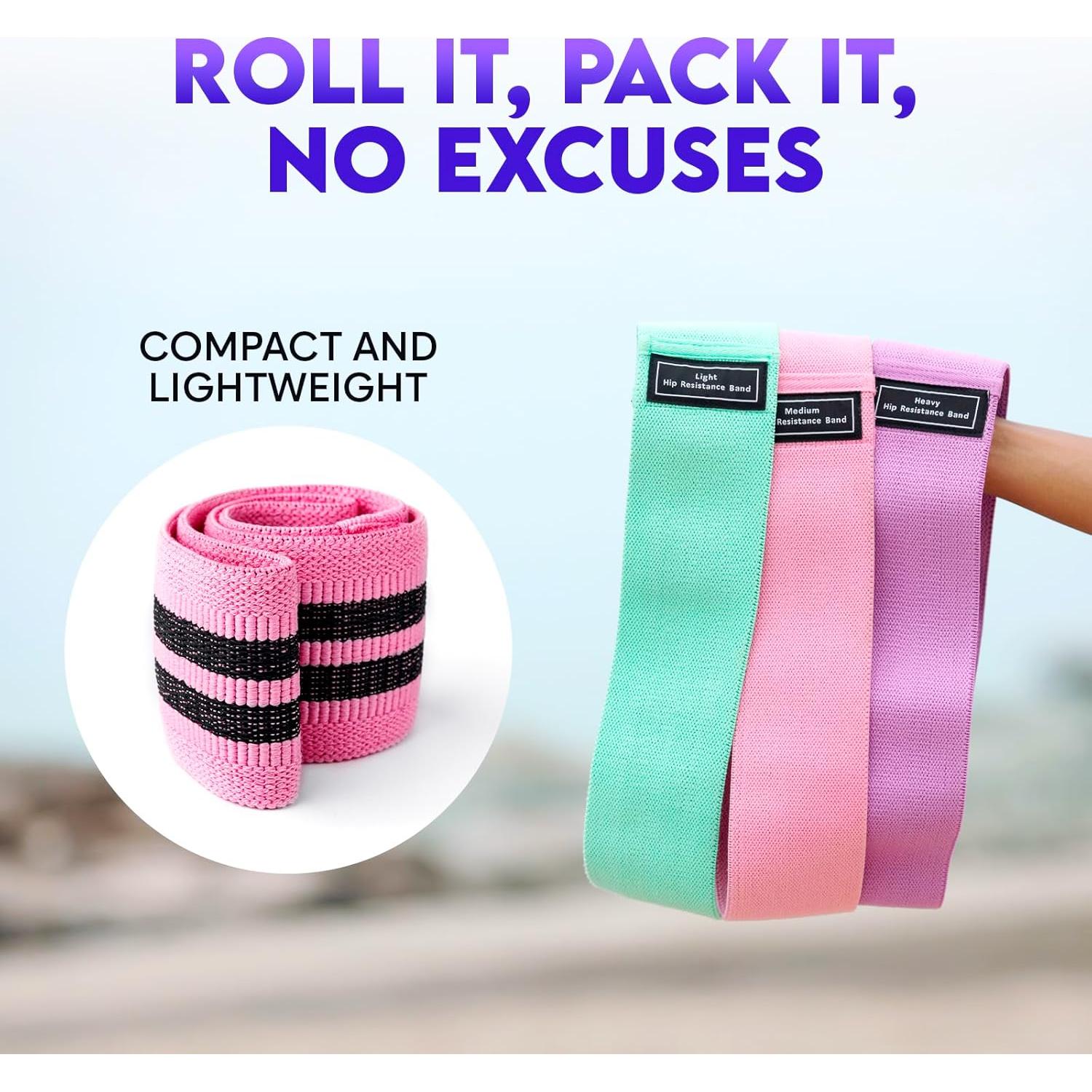 Bandas de Resistencia ZENO 3 Niveles Antideslizantes para Fitness