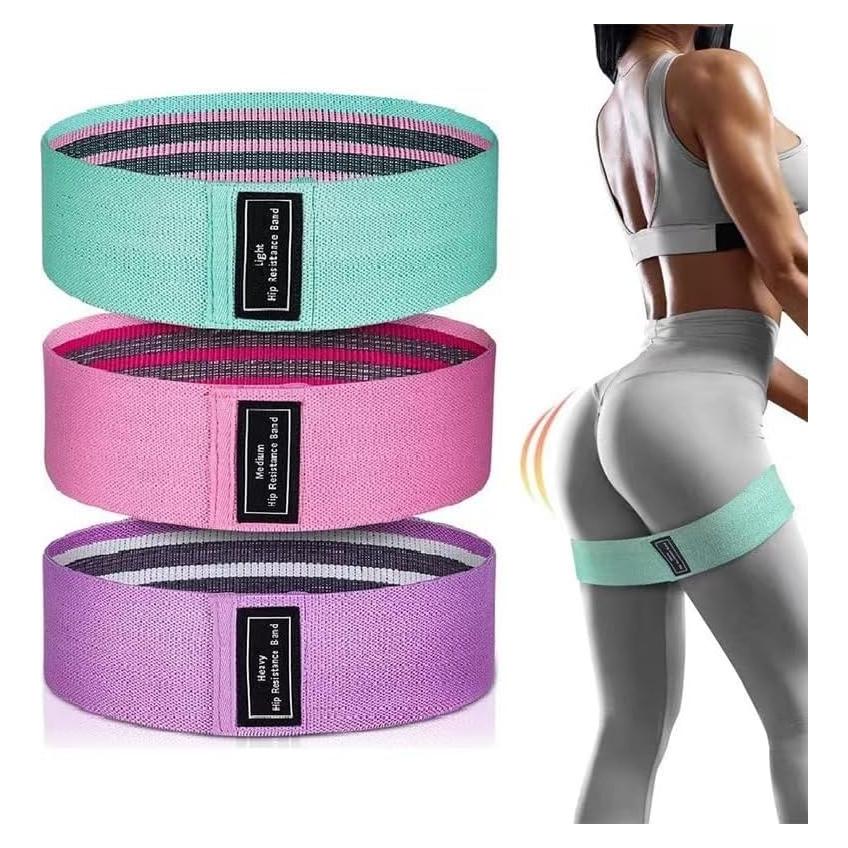 Bandas de Resistencia Edidie 3 Pcs para Ejercicio y Pilates
