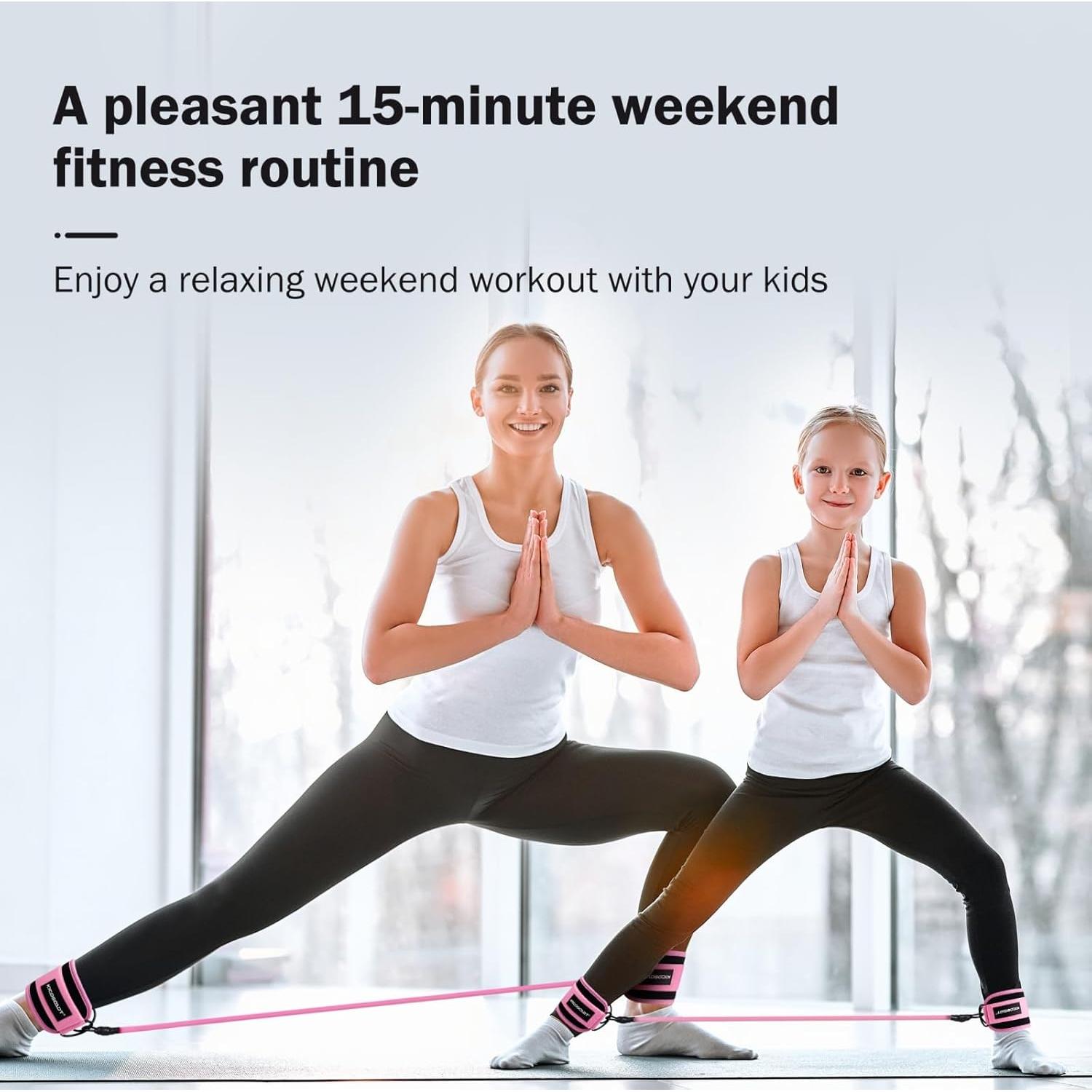 Bandas de Resistencia para Tobillos KICOSOADT - Rosa