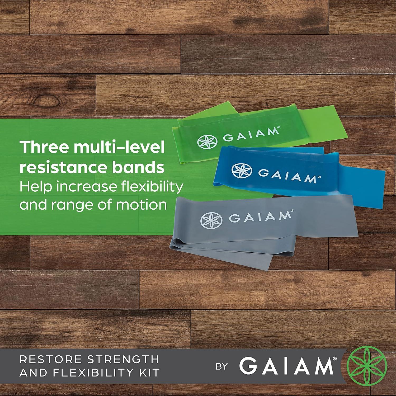 Kit de Bandas de Resistencia Gaiam Restore - 3 Niveles