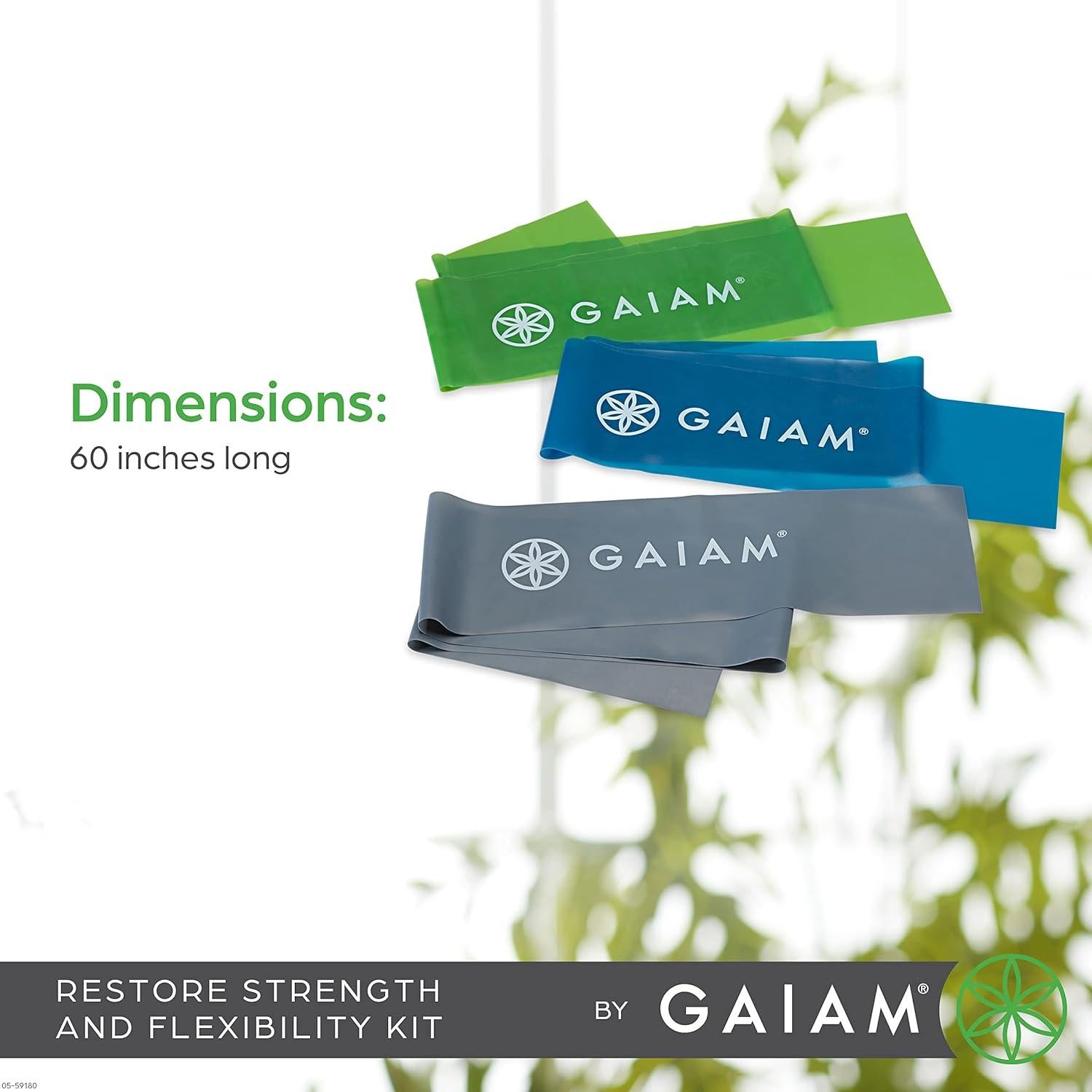 Kit de Bandas de Resistencia Gaiam Restore - 3 Niveles