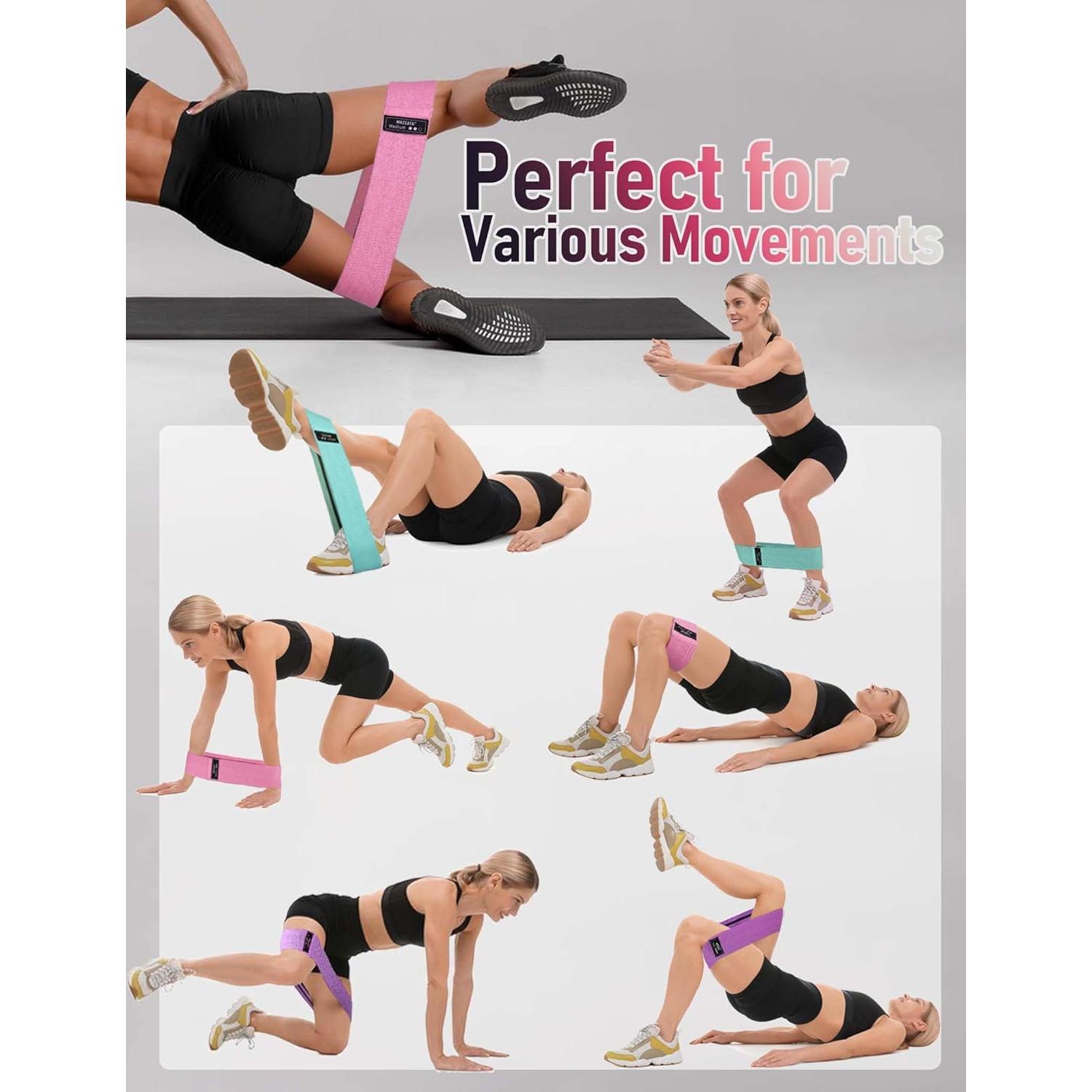 Bandas de Resistencia MRZZATA para Glúteos y Piernas - 3 Niveles