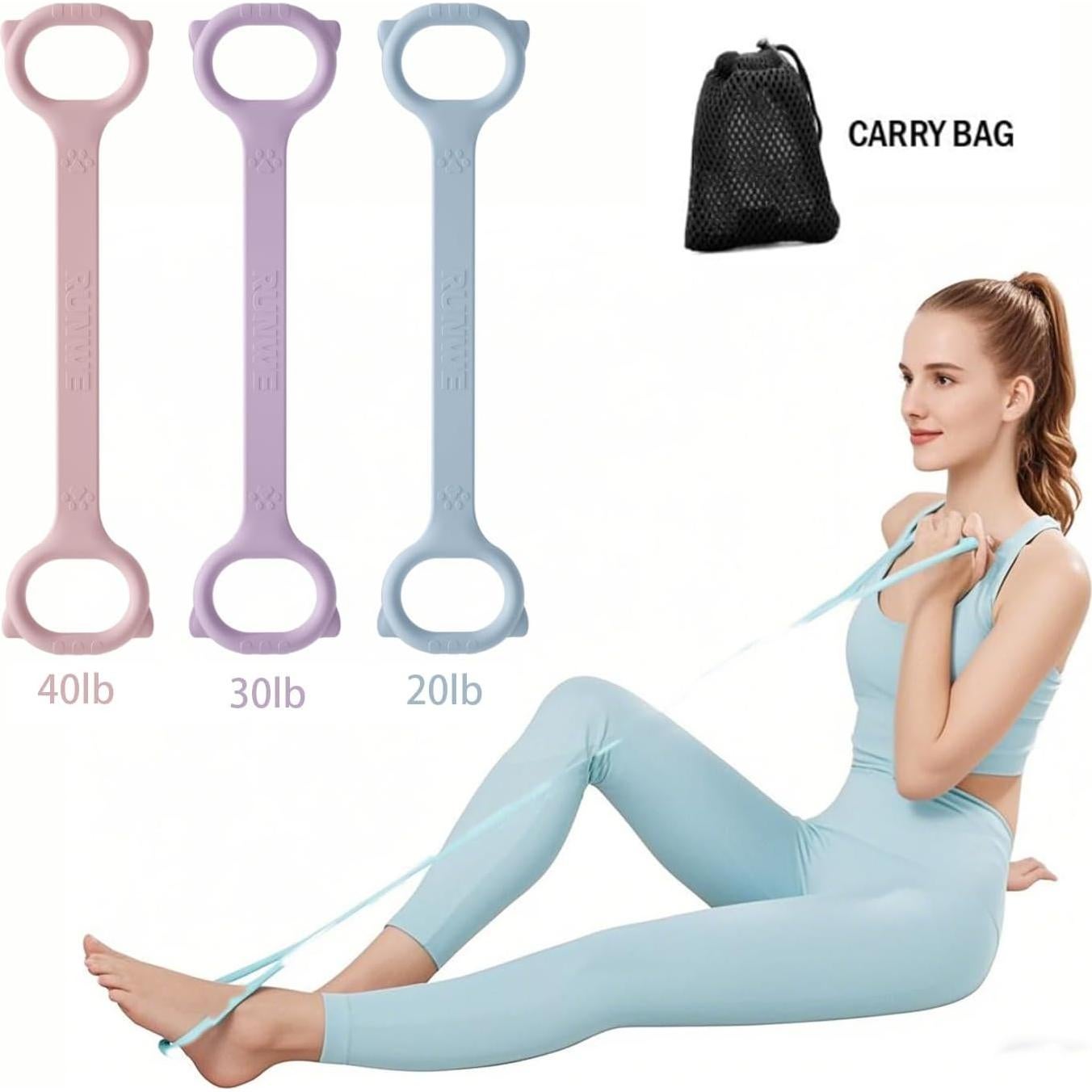 Banda de Resistencia Figura 8 RUNWE - 3 Niveles 9.07-18.14kg