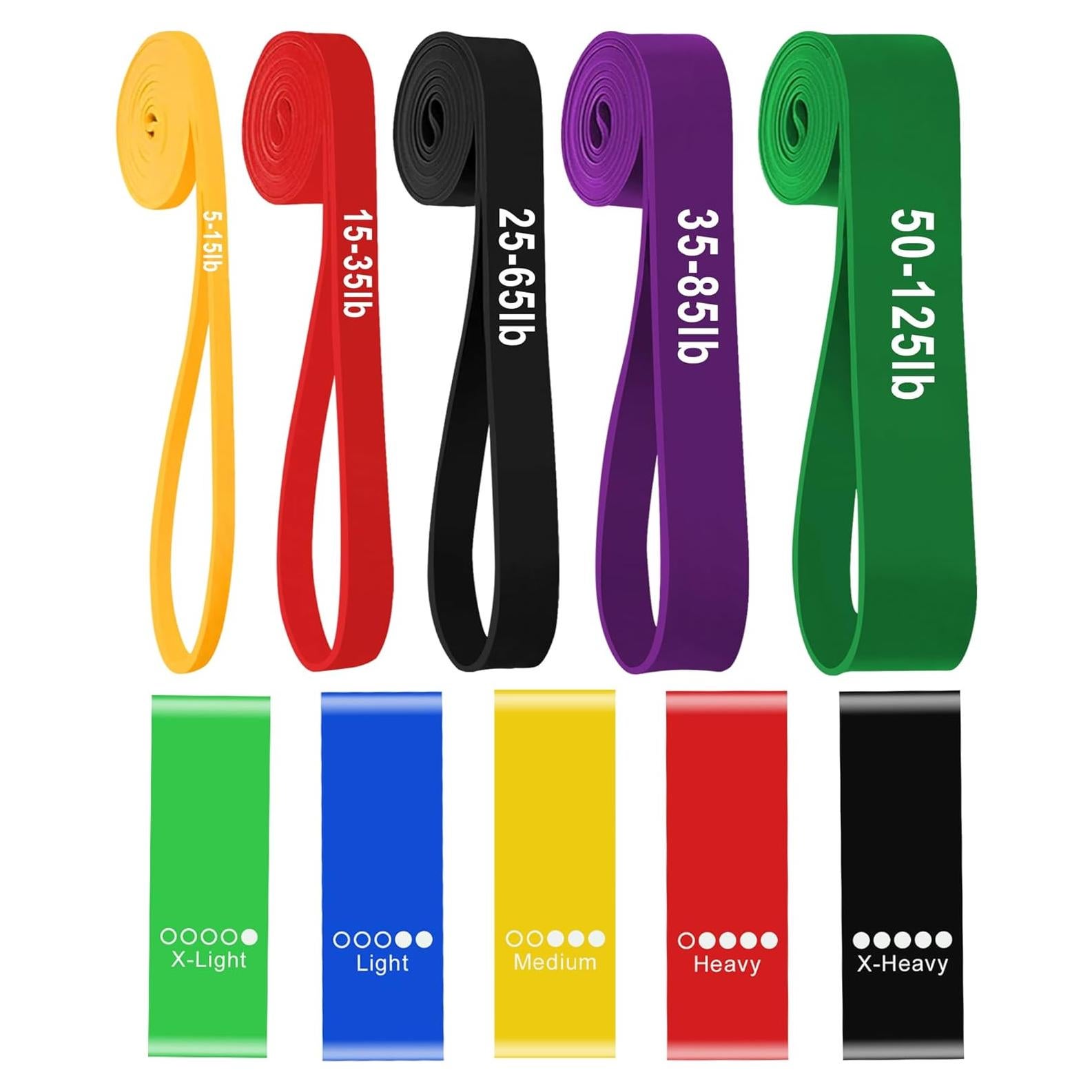 Set de 6 Bandas de Resistencia Genérica para Entrenamiento