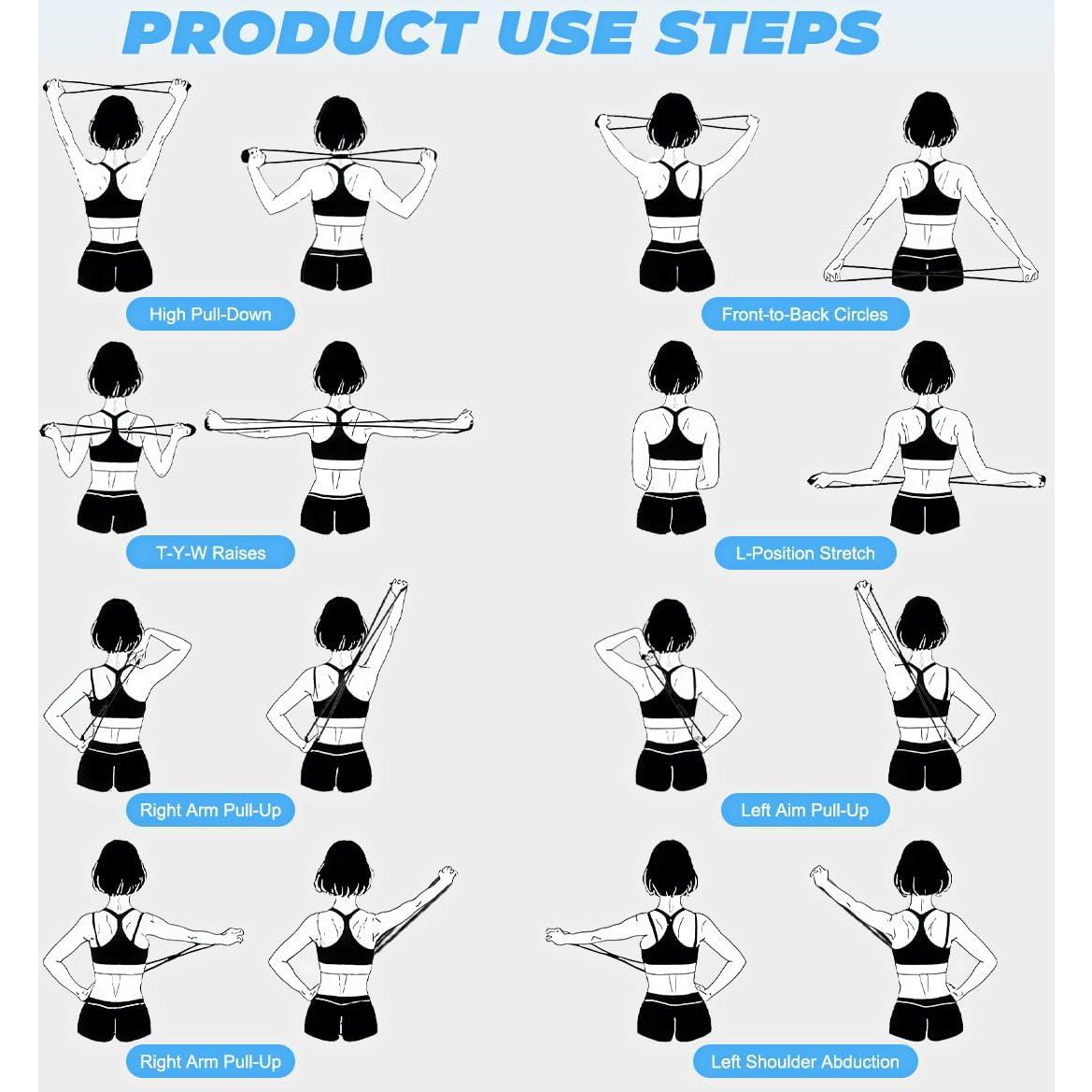 Bandas de Resistencia en Forma de 8 KUTIZE para Ejercicio
