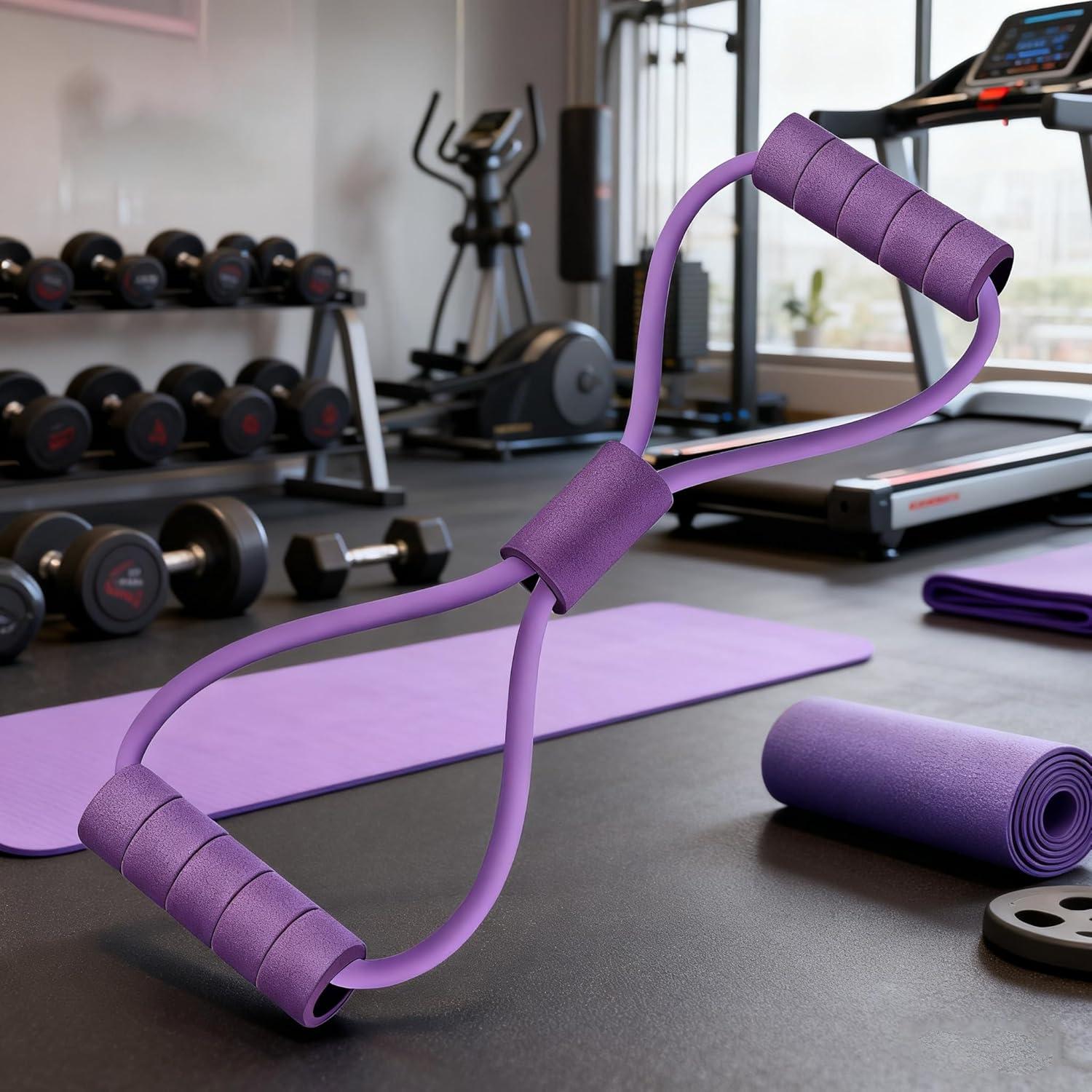 Juego de 2 Bandas de Resistencia Lijinhe 11.34 kg Rosa y Morado