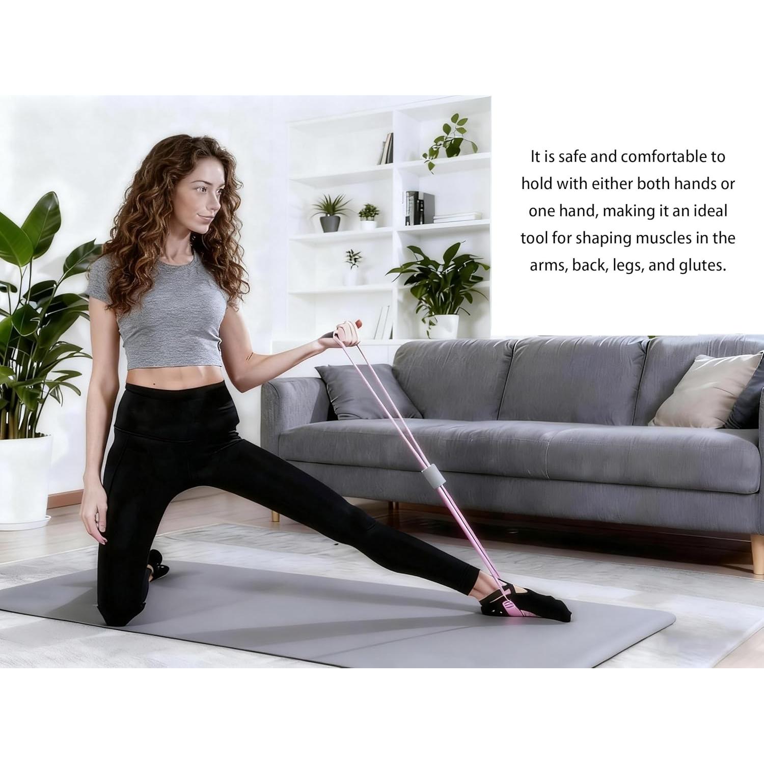 Juego de 2 Bandas de Resistencia Lijinhe 11.34 kg Rosa y Morado