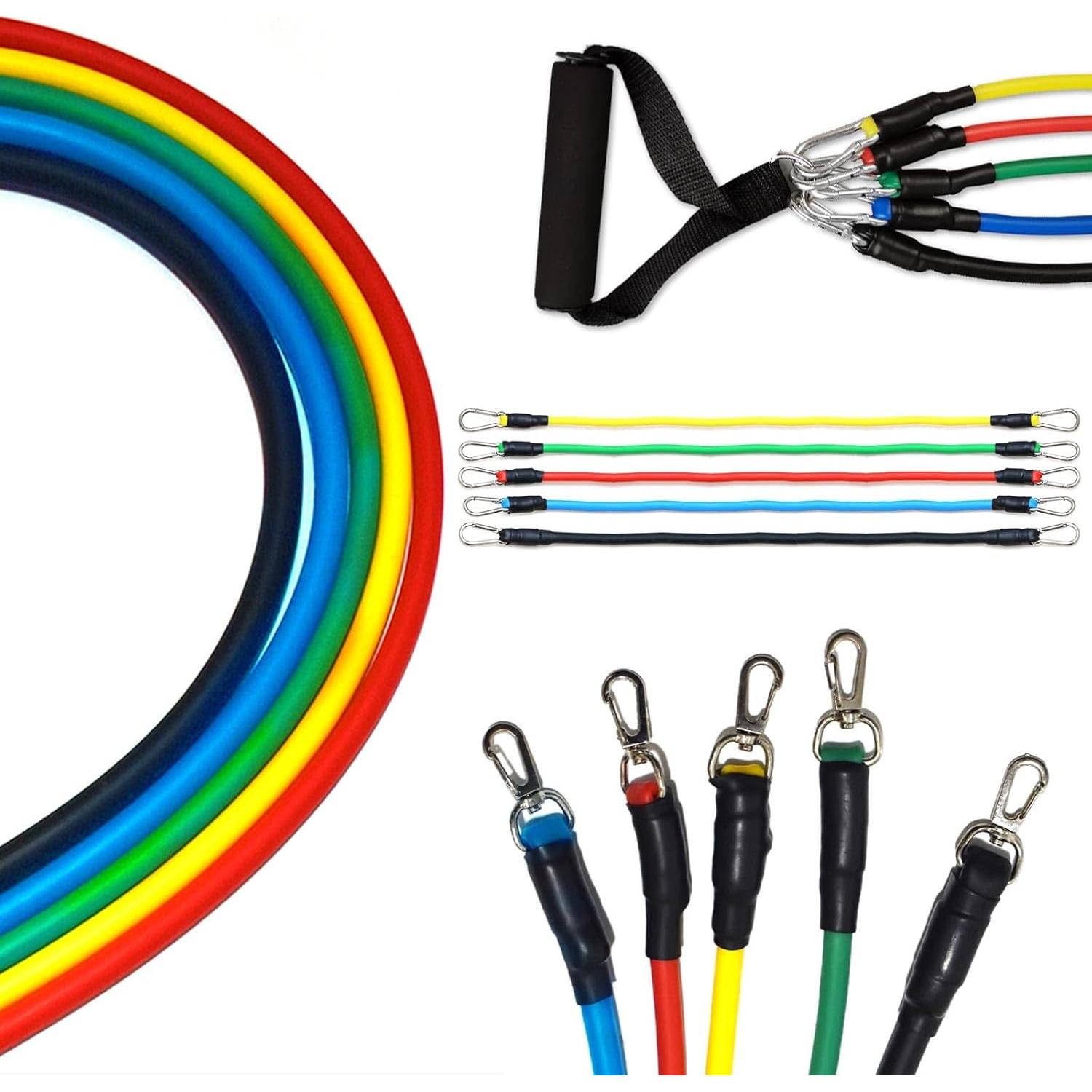 Juego de Bandas de Resistencia WOBEVB 68 kg con Accesorios