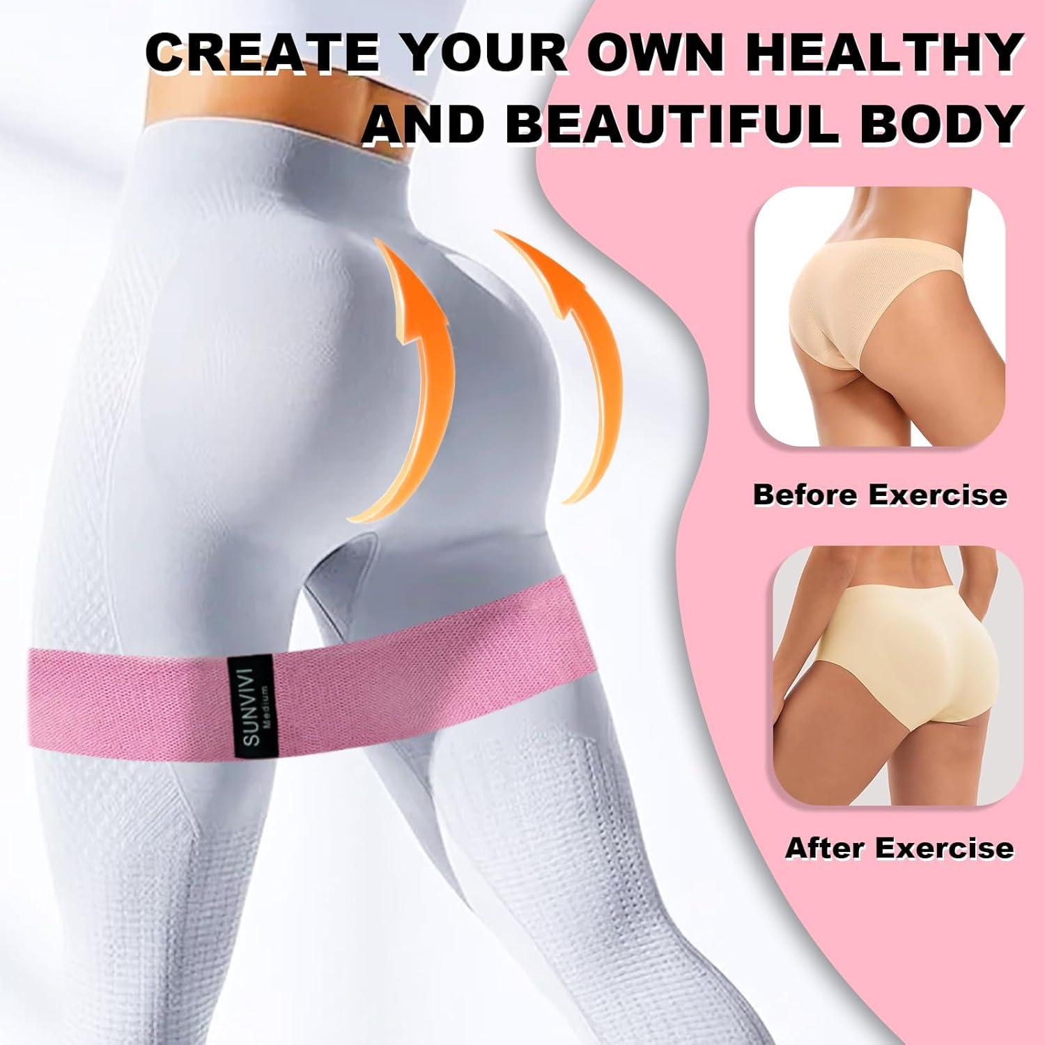 Set de Bandas de Resistencia SUNVIVI para Piernas y Glúteos - 3 Niveles