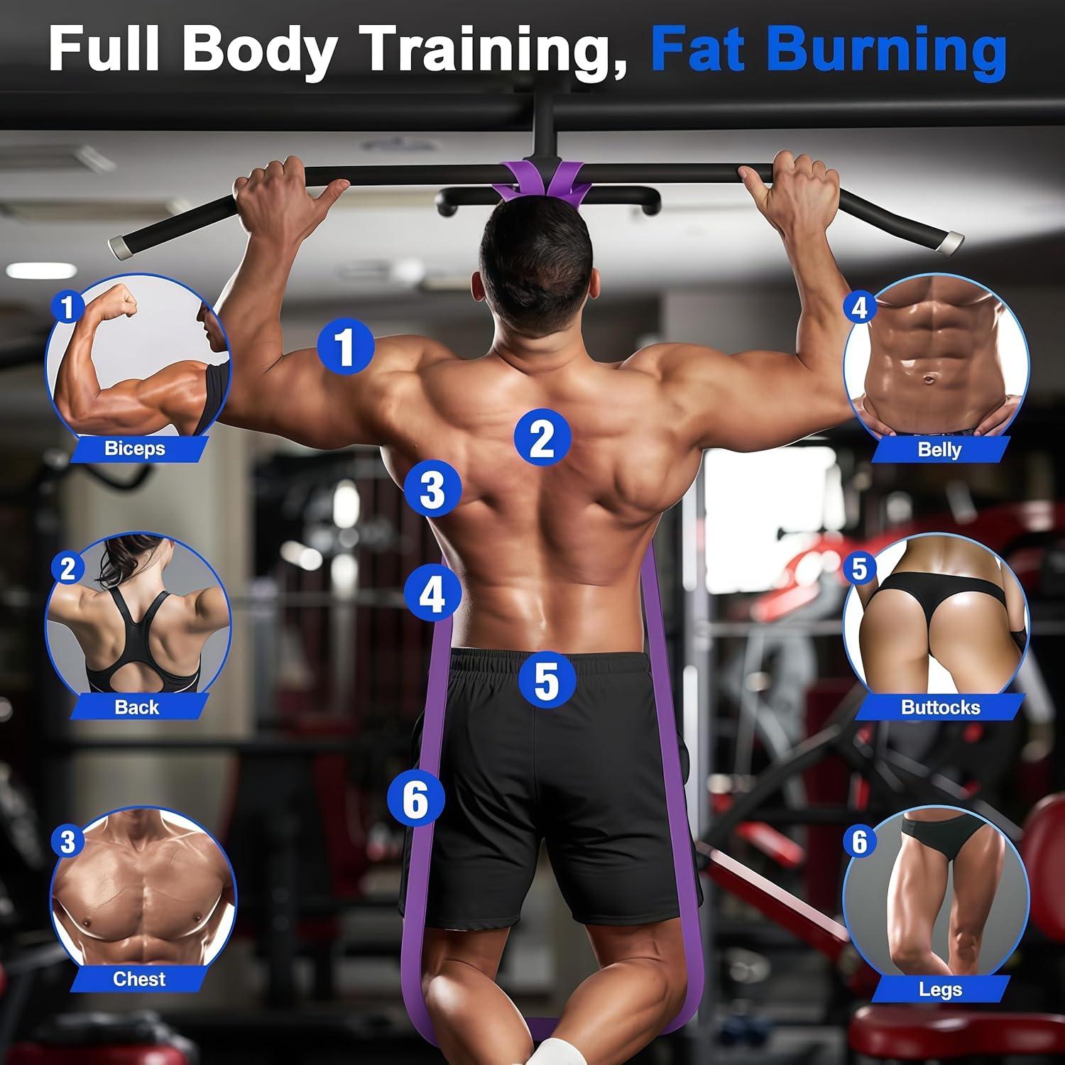 Juego de bandas de resistencia CroyVine 8 piezas para fitness