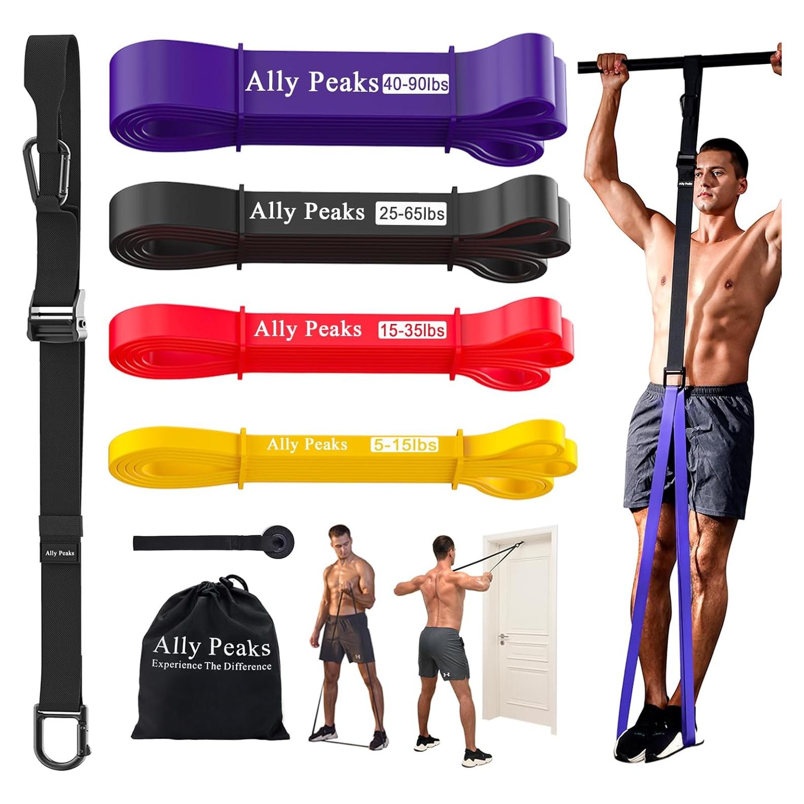 Bandas de Asistencia para Dominadas Ally Peaks - 4 Bandas de Resistencia